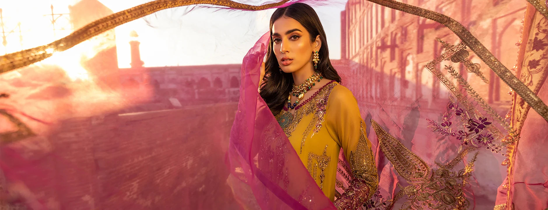 Dastan-e-Jashan By Charizma Embroidered Chiffon Suits Unstitched 3 Piece CRZ22DJ DJ-03 - Formal Collection main image 1