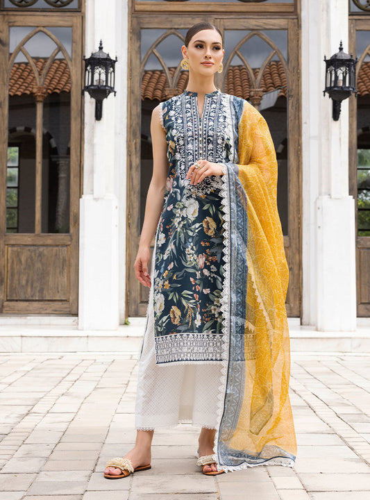 D-01A | Zainab Chottani | Tahra Luxury Lawn 2023