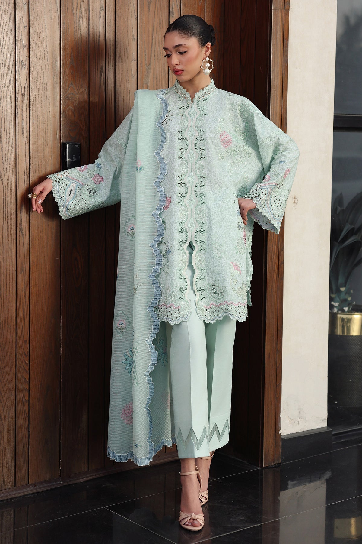 QKL-07 LEYA | Qalamkar | Qline Lawn Drop II Collection 2026