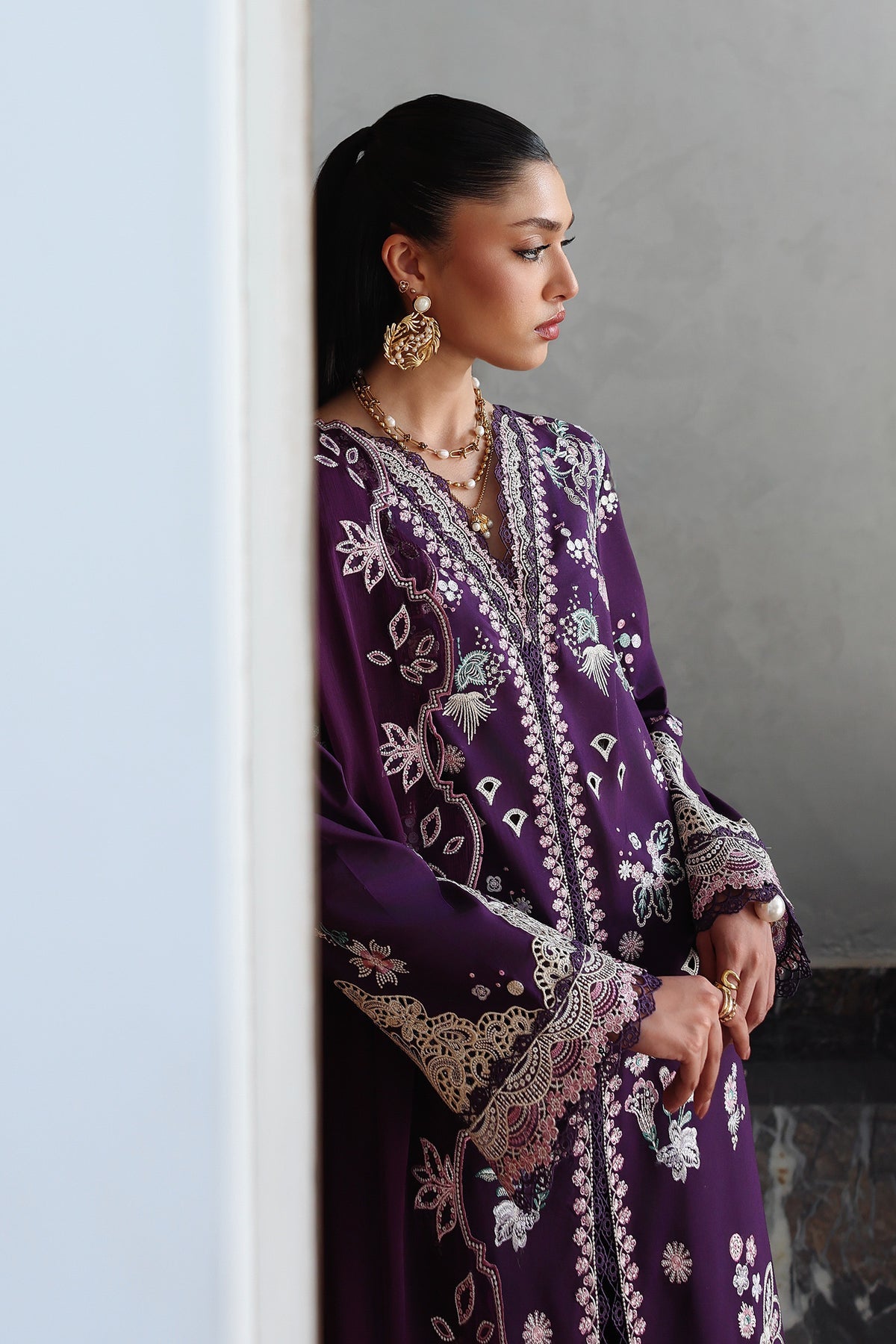 QKL-14 SUHRA | Qalamkar | Qline Lawn Drop II Collection 2026