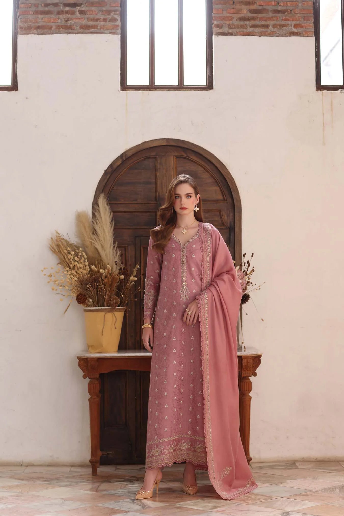 Aveline | Noor By Saadia Asad  | Pashmina Shawl Collection 2025