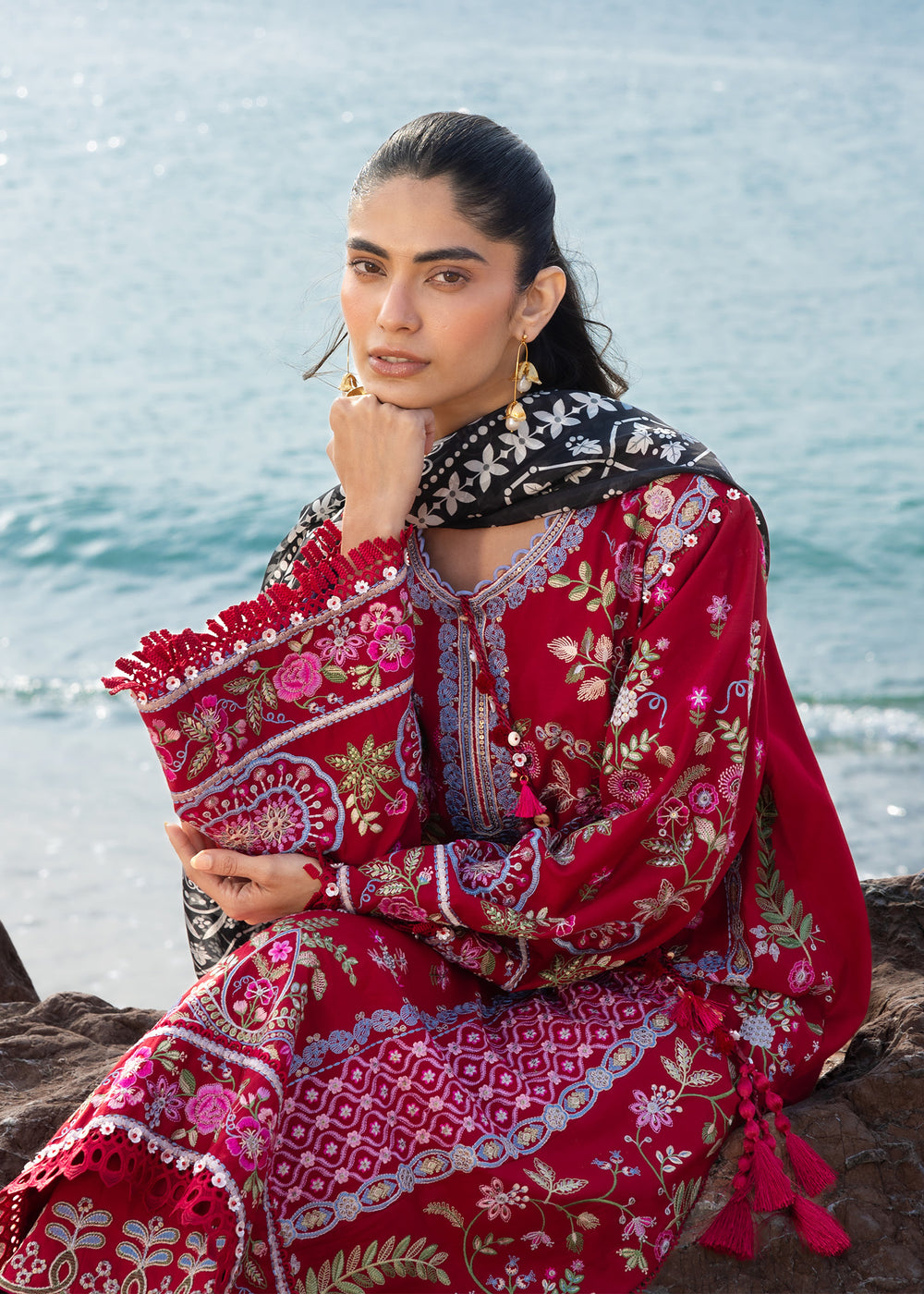 Laal | Sadaf Fawad Khan | Siraa Luxury Lawn Collection 2026