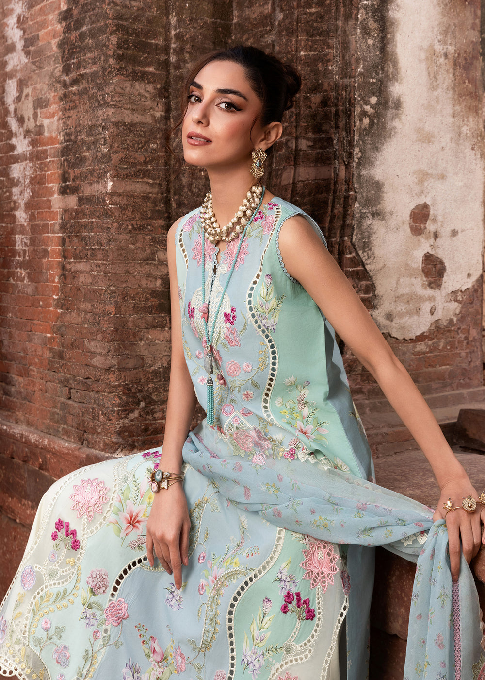 FAYE-7-B | Saira Shakira | Breeze Luxury Lawn Collection 2026
