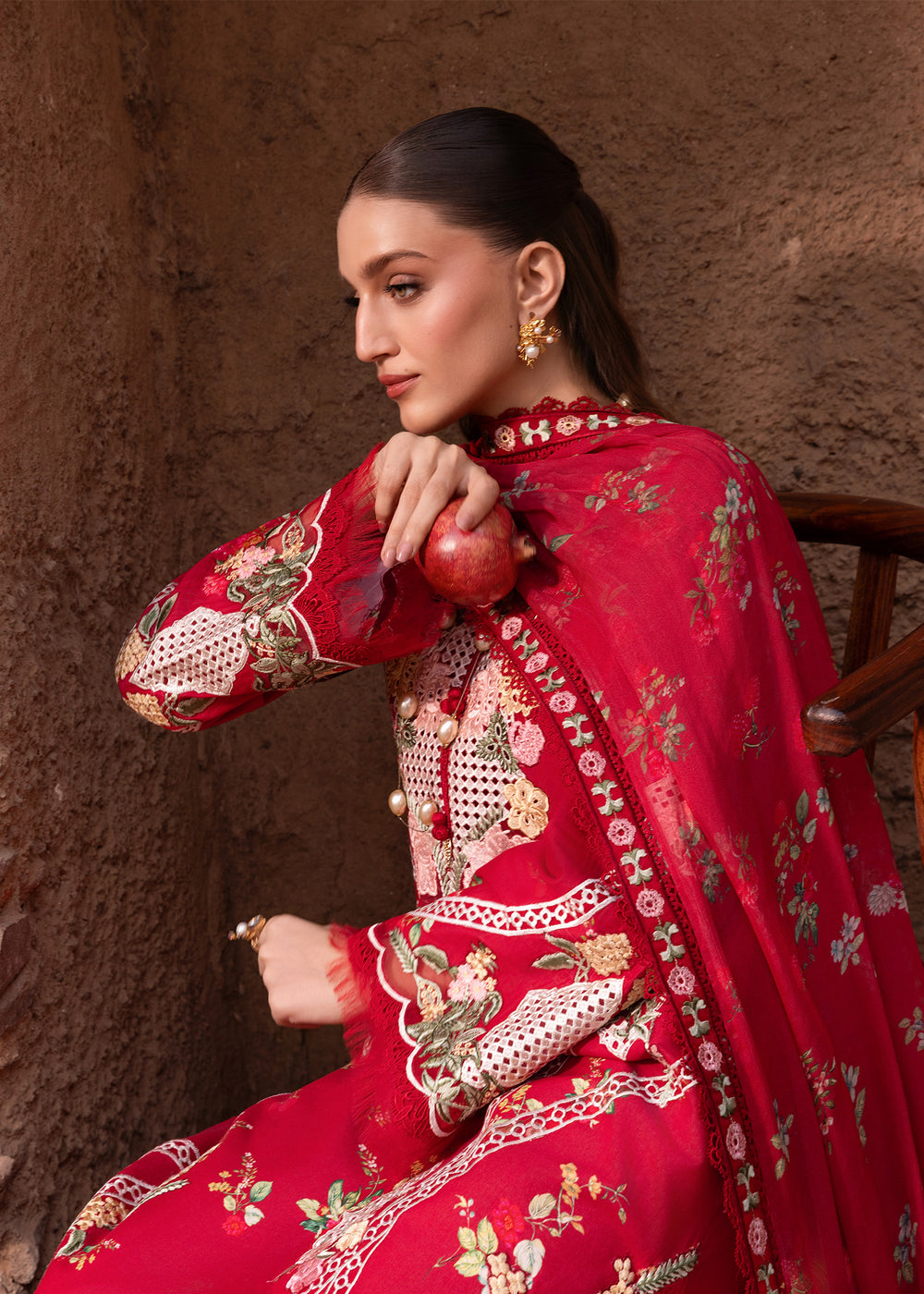 ROSE-6-A | Saira Shakira | Breeze Luxury Lawn Collection 2026