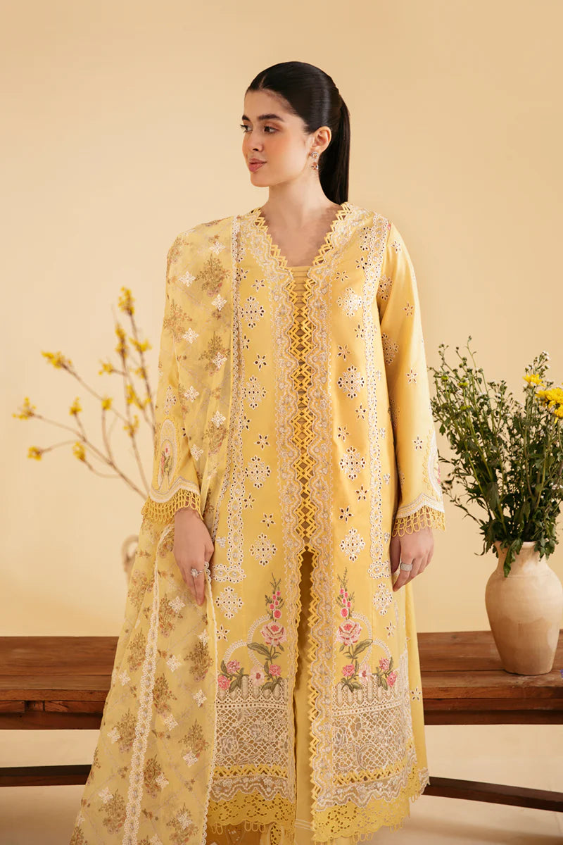 SQ-12 ZHAIN | Qalamkar | Qlinekari Lawn Collection 2024