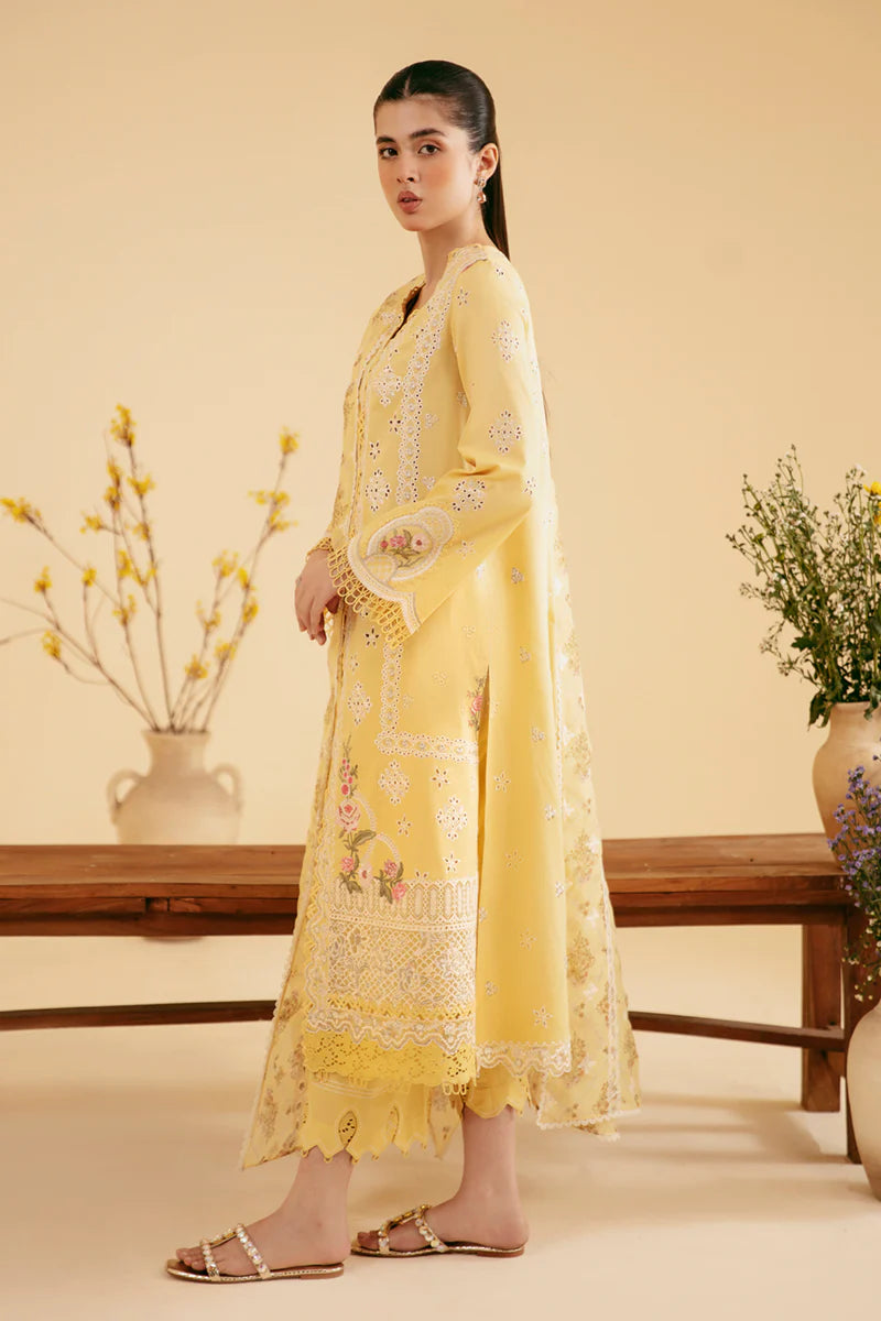 SQ-12 ZHAIN | Qalamkar | Qlinekari Lawn Collection 2024