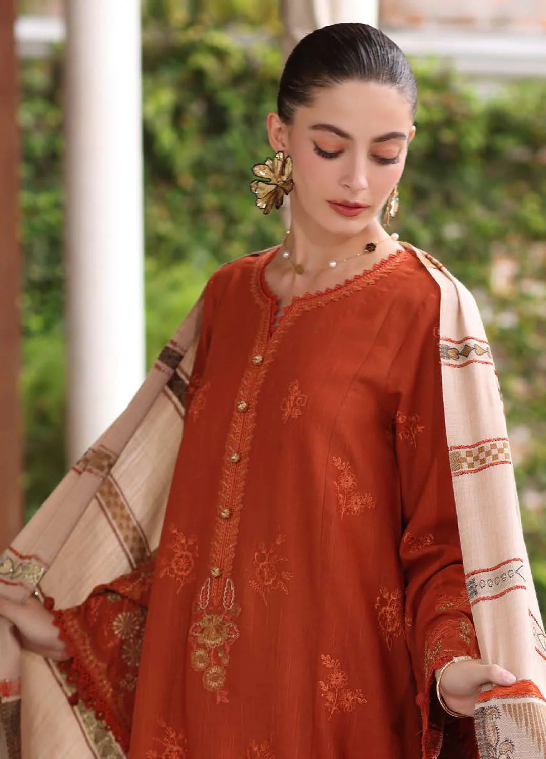 Rustique | Noor By Saadia Asad  | Pashmina Shawl Collection 2025