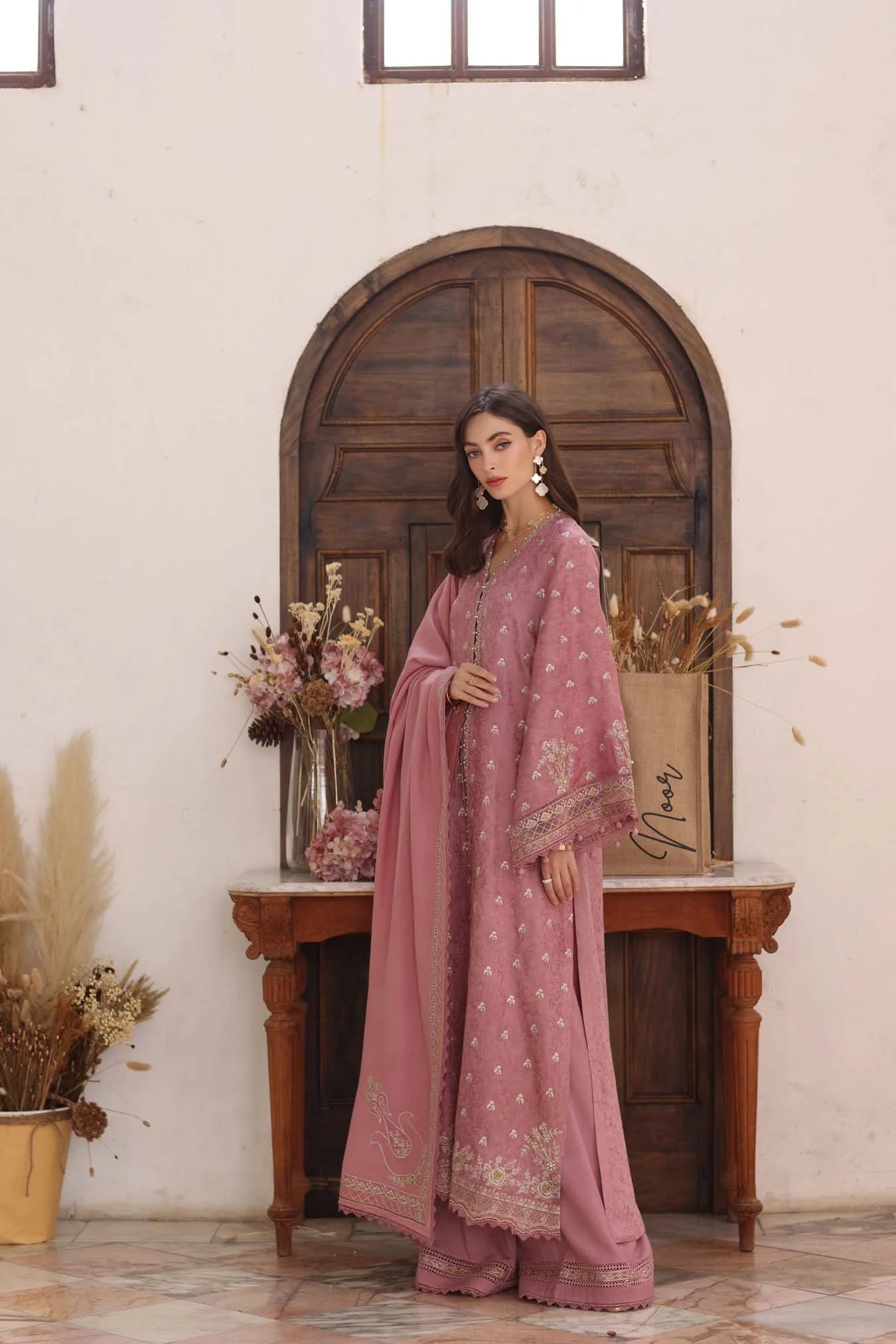 Aveline | Noor By Saadia Asad  | Pashmina Shawl Collection 2025