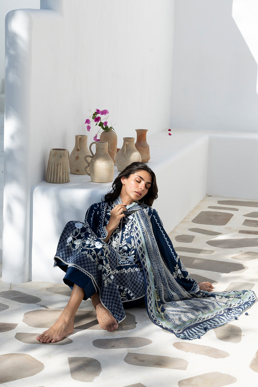 Mina (A) | Sana Maskatiya | Luxury Lawn Collection Unstitched 2026