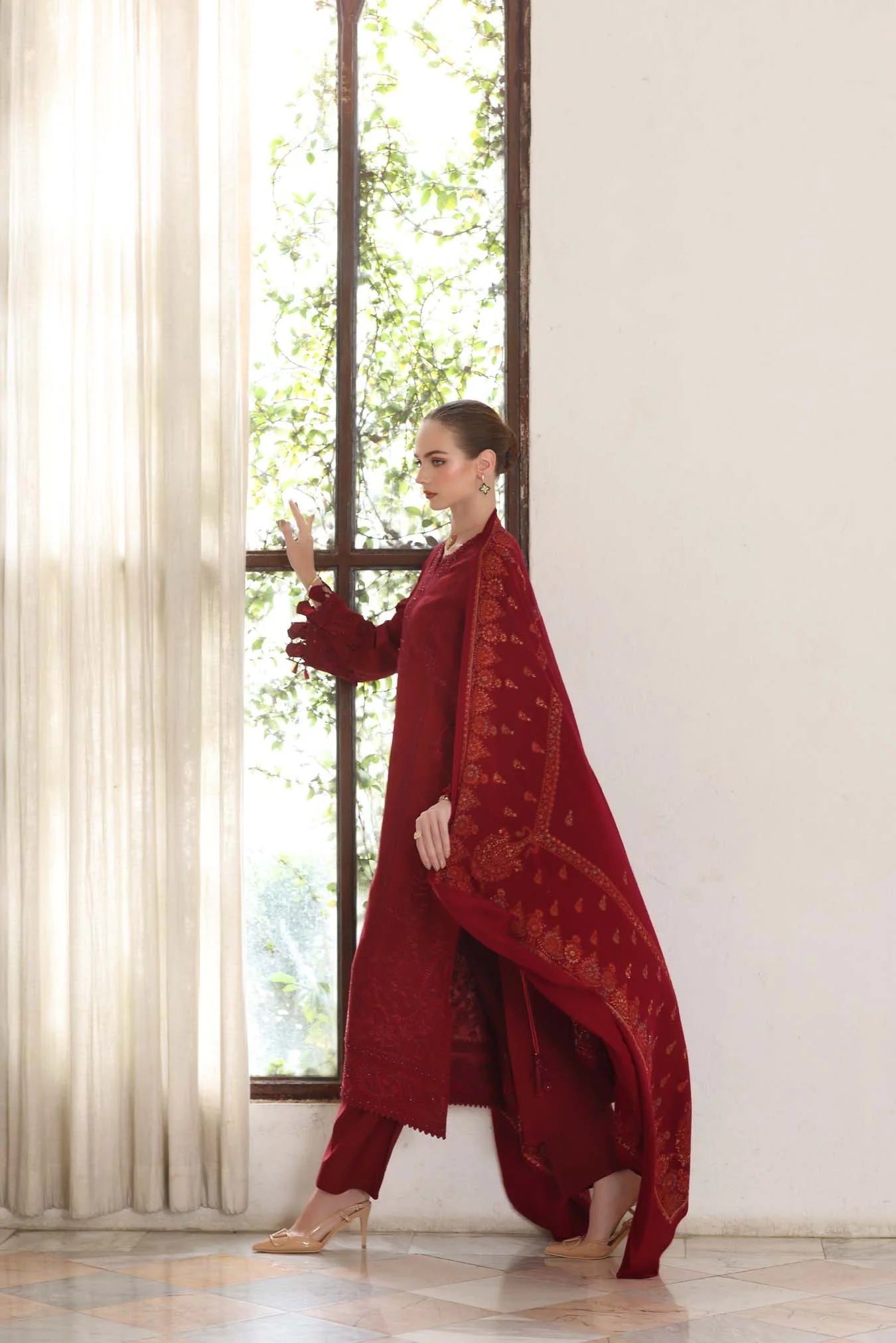 Ember | Noor By Saadia Asad  | Pashmina Shawl Collection 2025