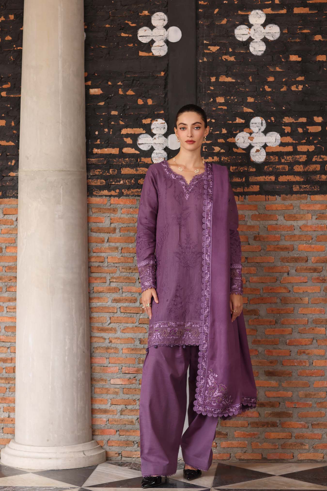 Serenity | Noor By Saadia Asad  | Pashmina Shawl Collection 2025