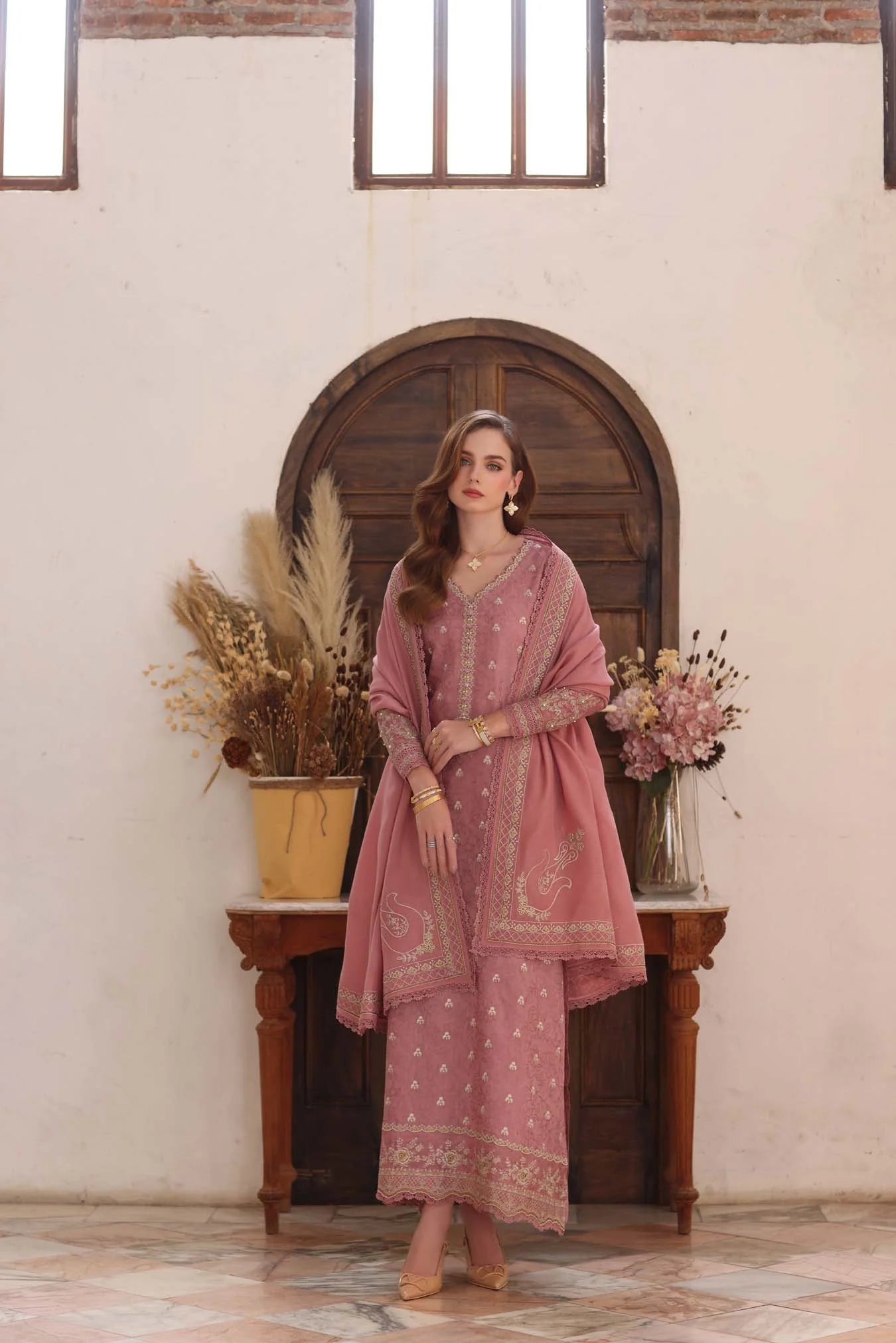 Aveline | Noor By Saadia Asad  | Pashmina Shawl Collection 2025