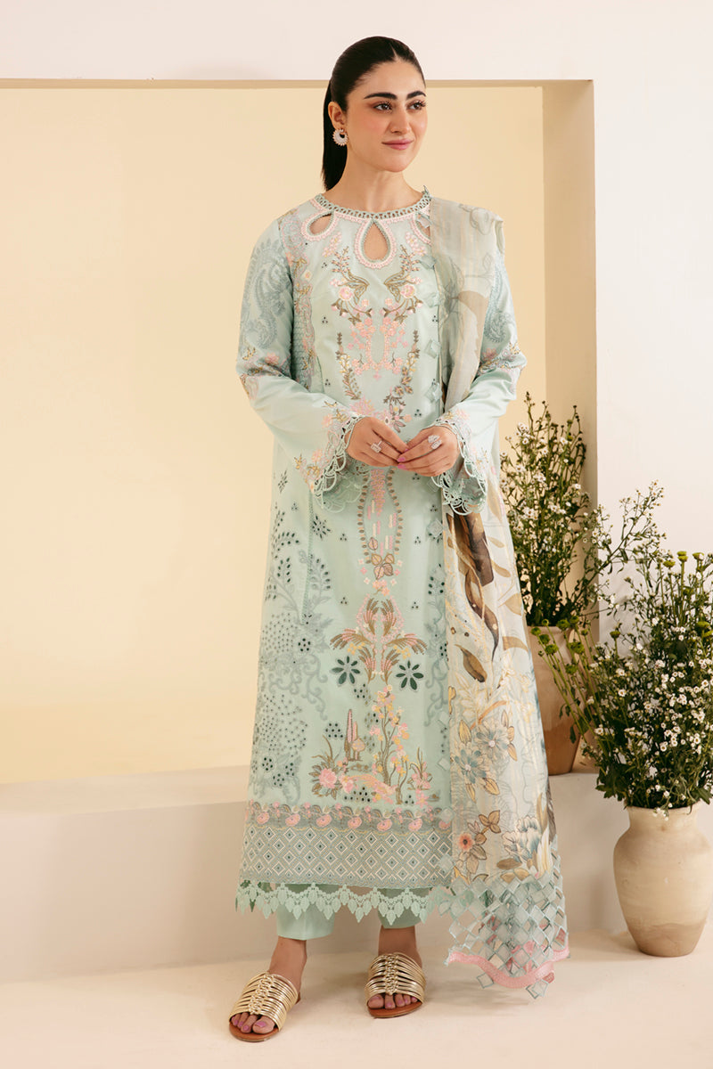 SQ-06 AFROZEH | Qalamkar | Qlinekari Lawn Collection 2024