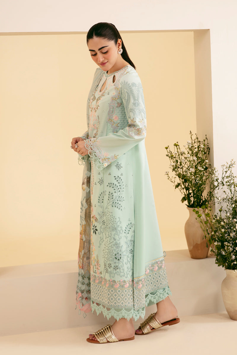 SQ-06 AFROZEH | Qalamkar | Qlinekari Lawn Collection 2024