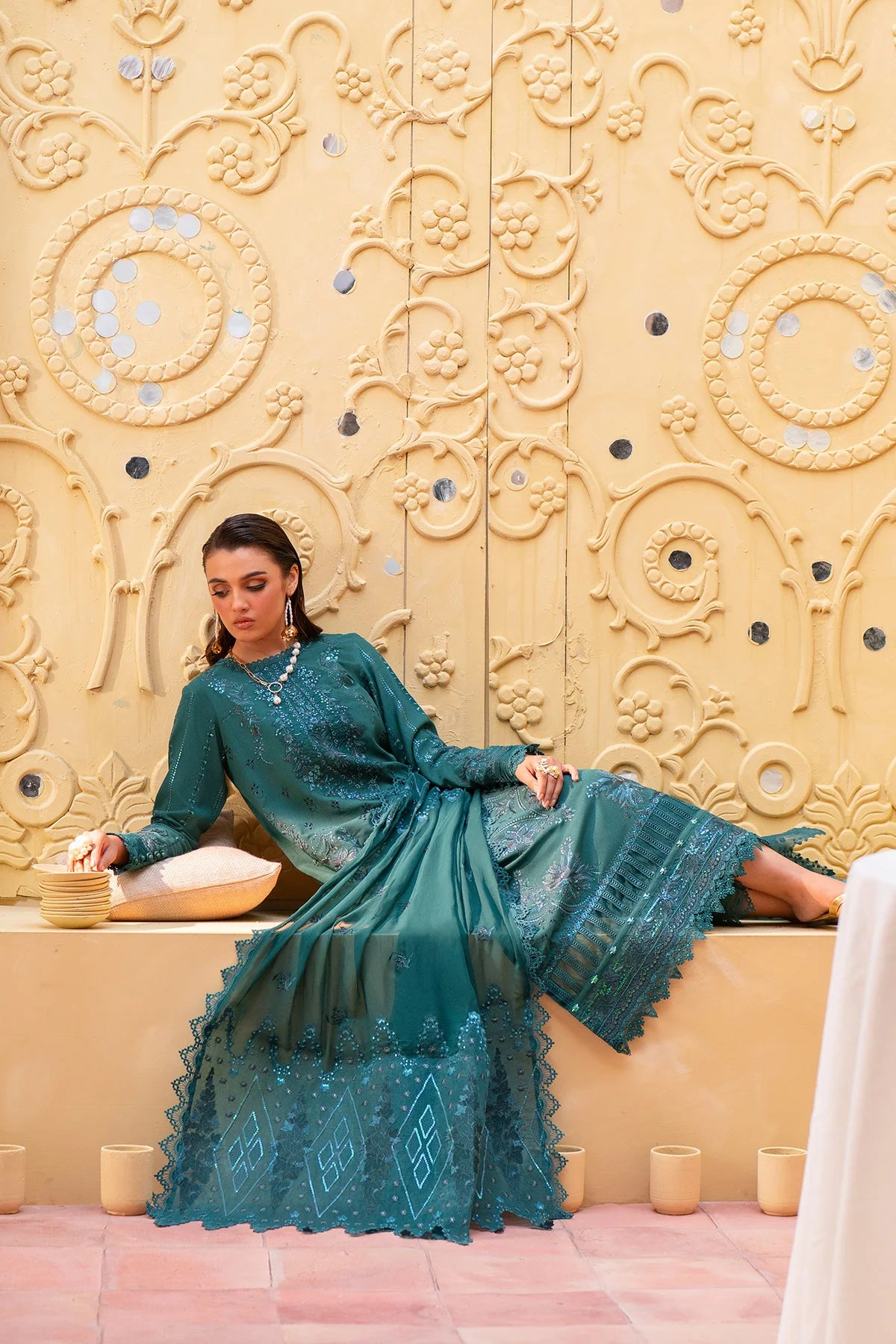 NE-132 | Nureh | Unstitched Karandi Collection 2025