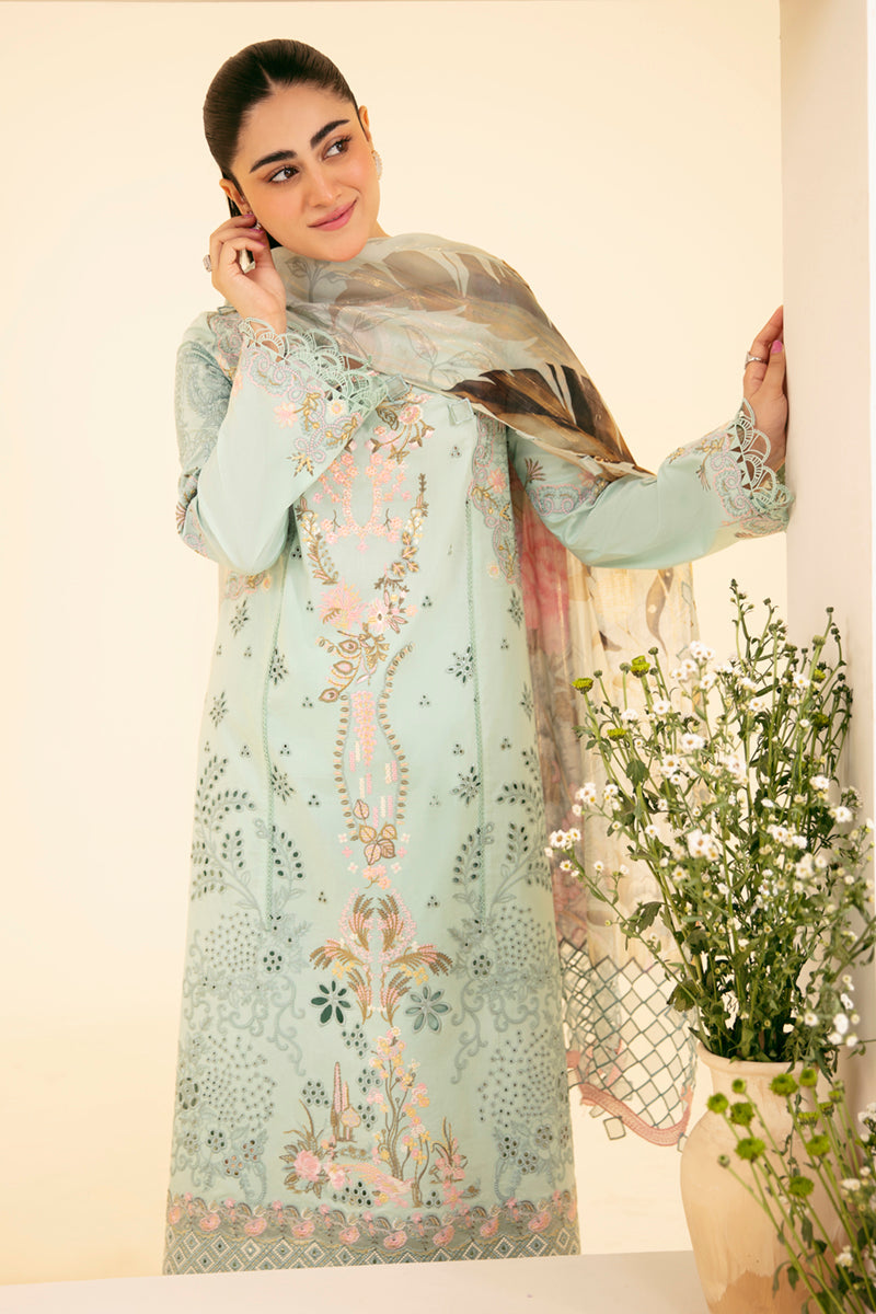 SQ-06 AFROZEH | Qalamkar | Qlinekari Lawn Collection 2024