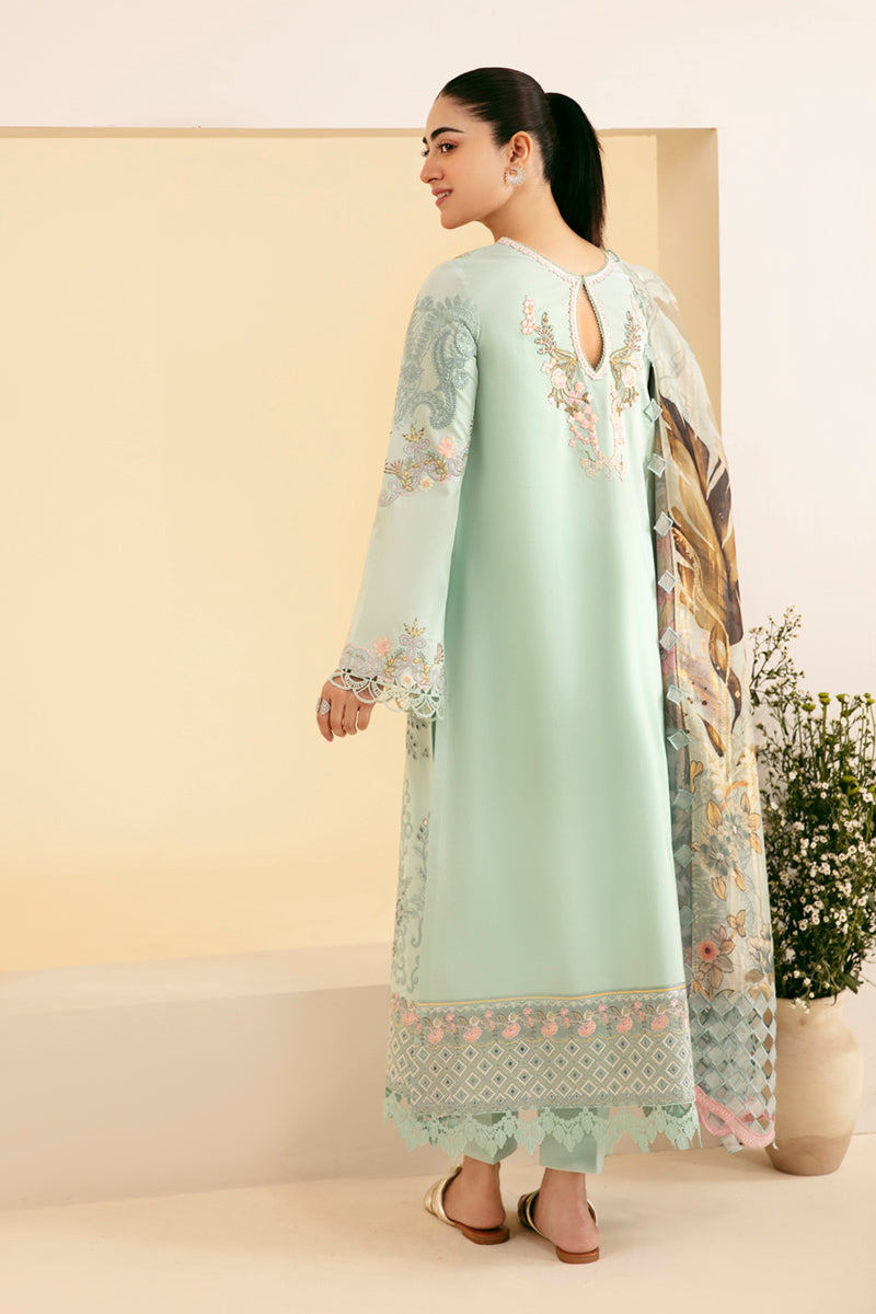 SQ-06 AFROZEH | Qalamkar | Qlinekari Lawn Collection 2024