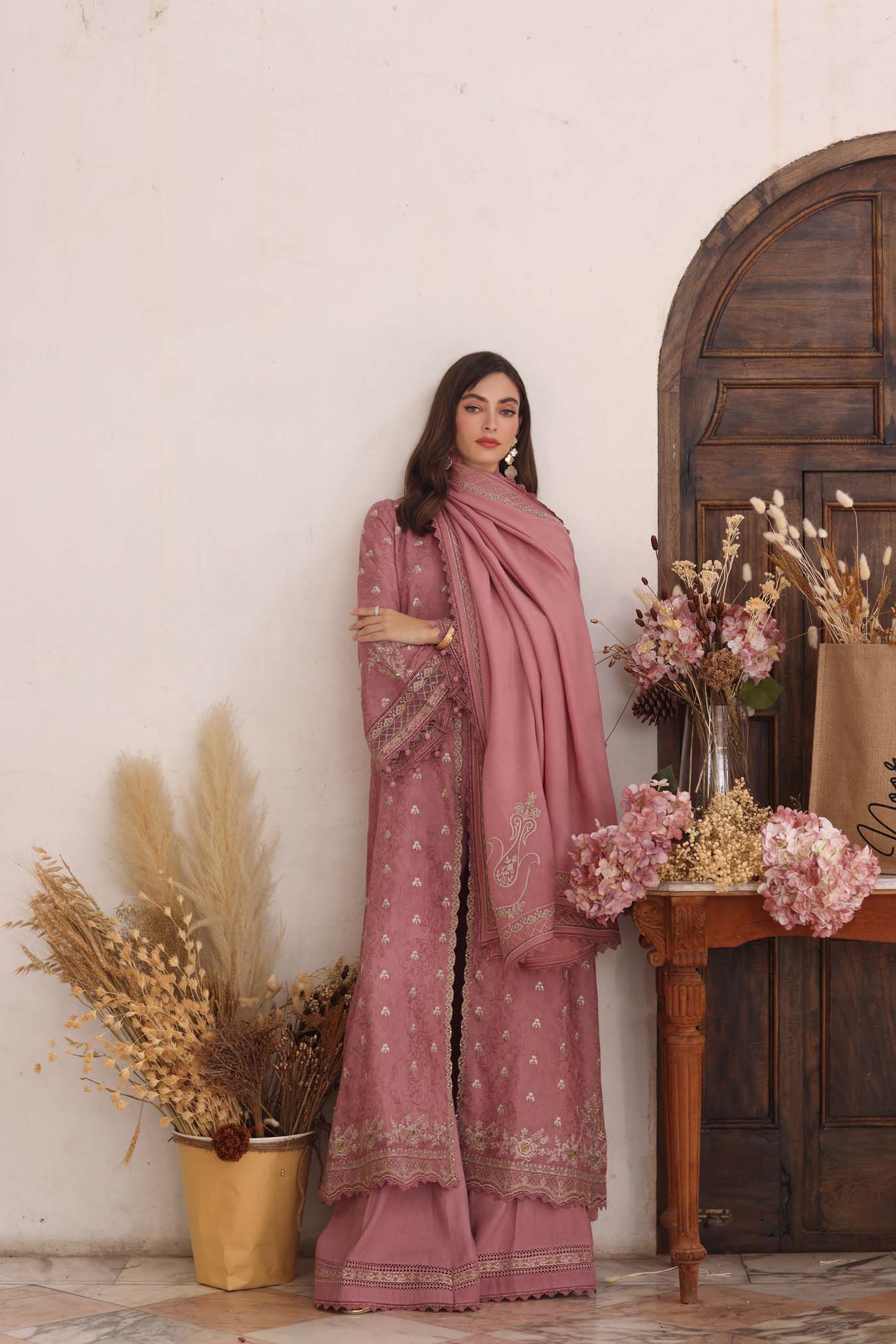 Aveline | Noor By Saadia Asad  | Pashmina Shawl Collection 2025