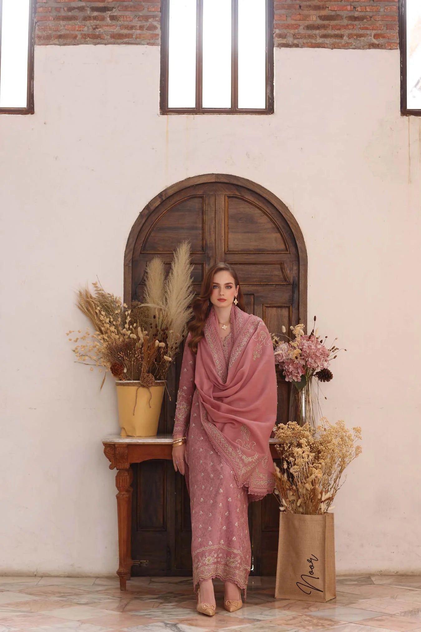 Aveline | Noor By Saadia Asad  | Pashmina Shawl Collection 2025
