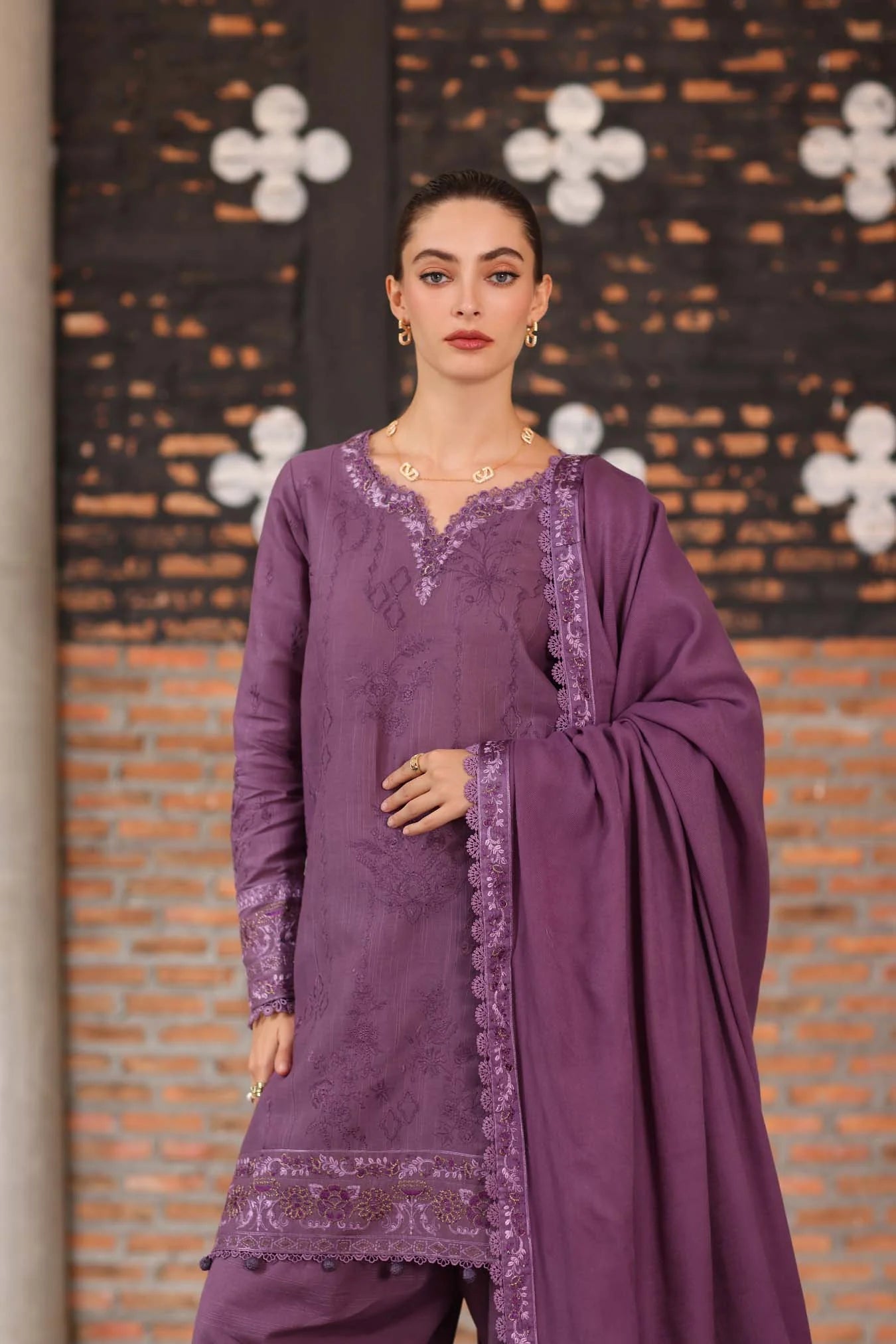 Serenity | Noor By Saadia Asad  | Pashmina Shawl Collection 2025