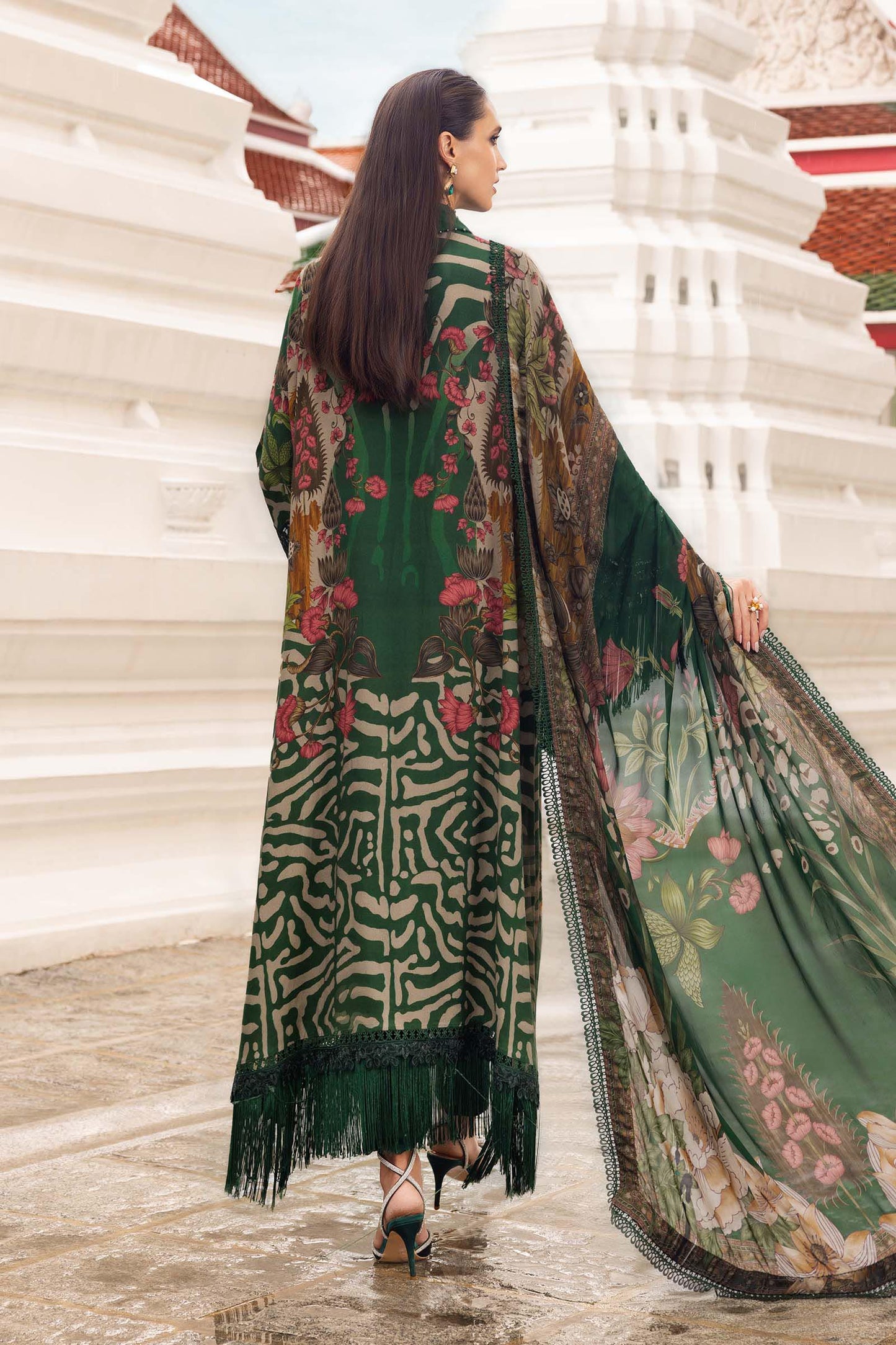 MPT-2810-A | Maria B | M.Prints Winter Shawl Collection 2025