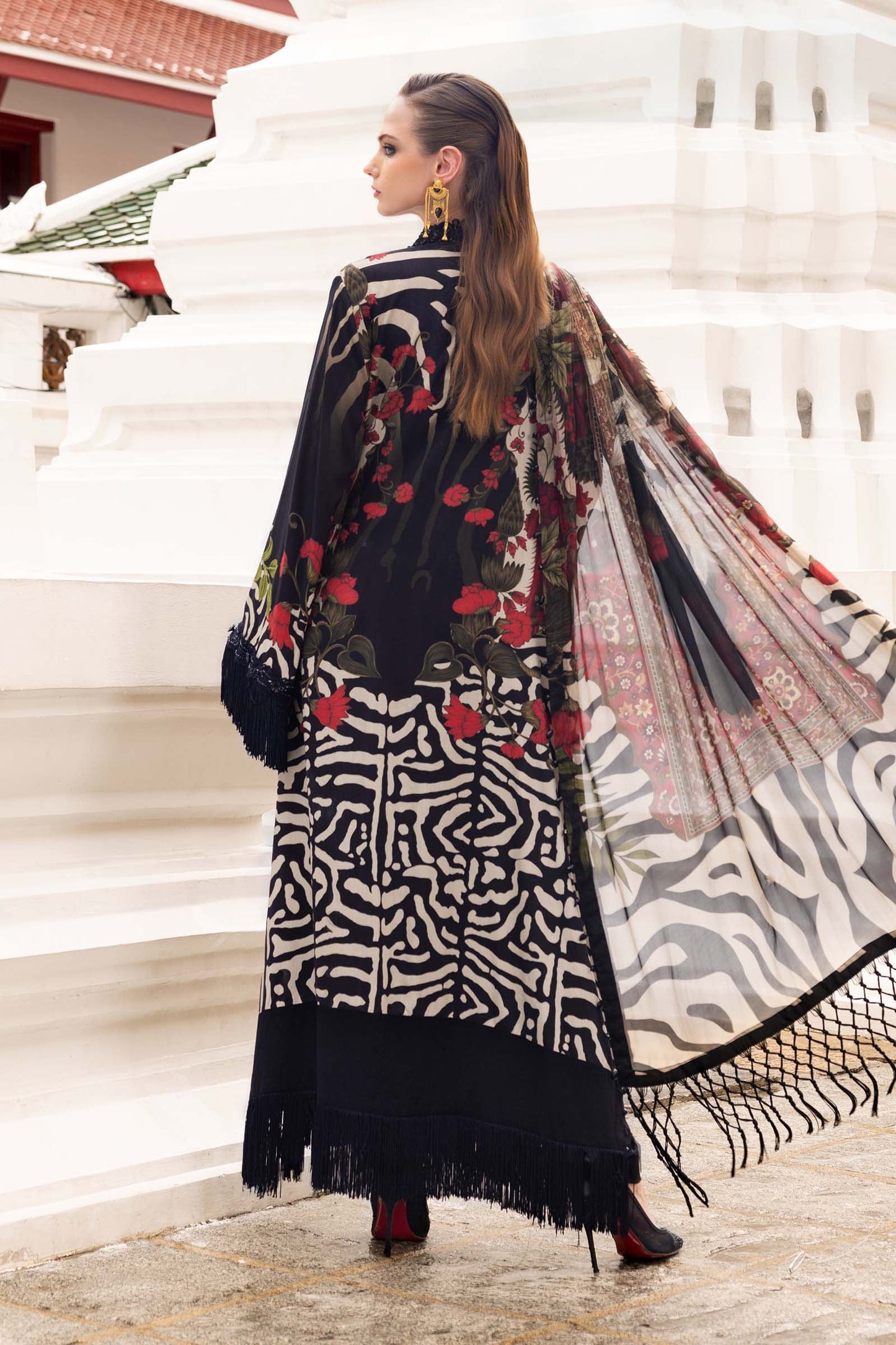 MPT-2810-B | Maria B | M.Prints Winter Shawl Collection 2025