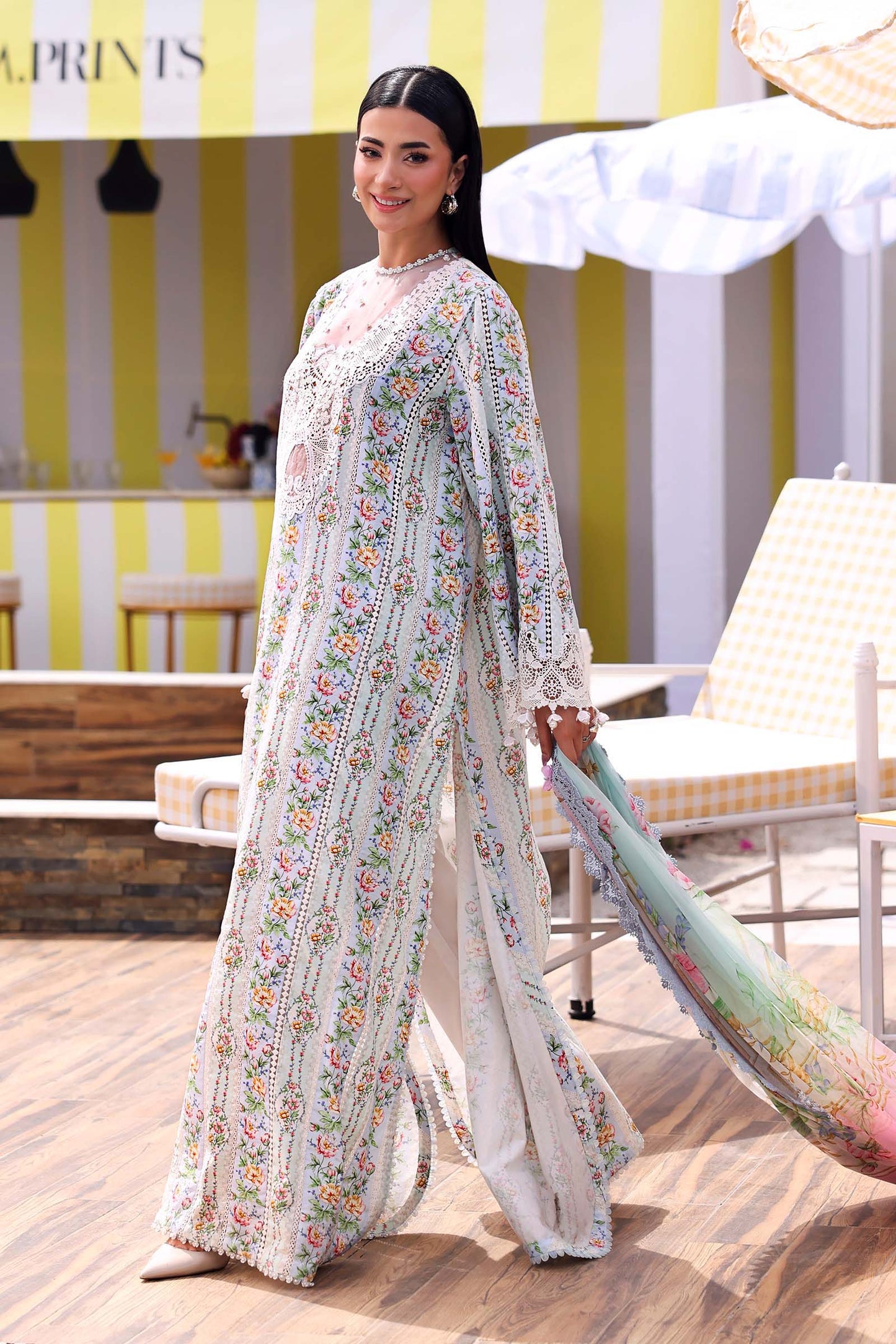 MPT-3010-B | Maria B | Mprints Sun Club Eid Edit Lawn Collection 2026