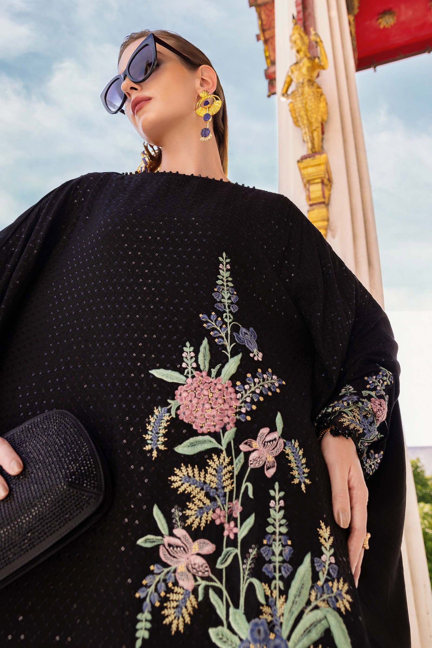 MPT-2802-B | Maria B | M.Prints Winter Shawl Collection 2025
