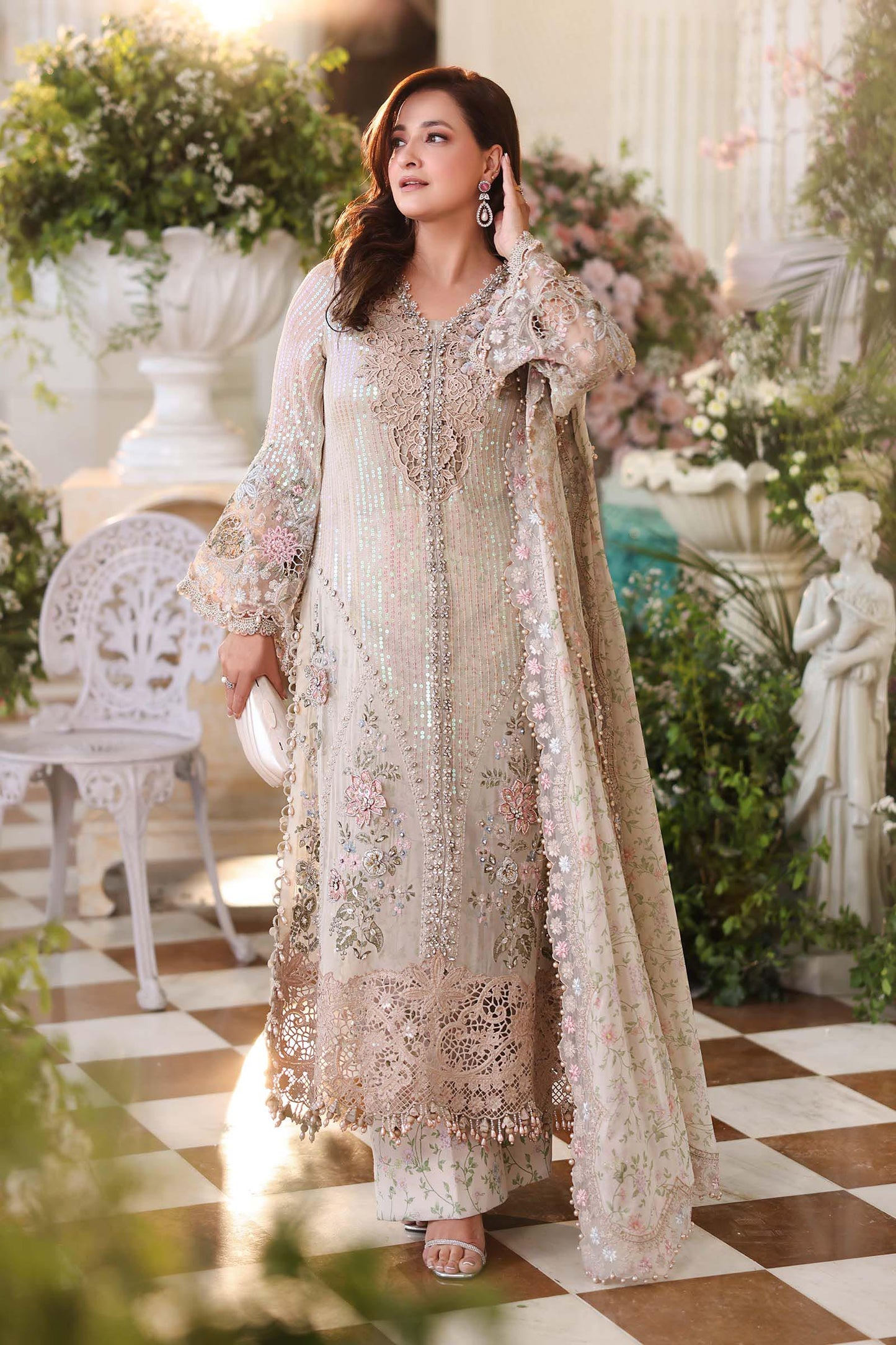 MPC-26-107 | Maria B | Tea Affair Embroidered Luxury Chiffon Collection 2026