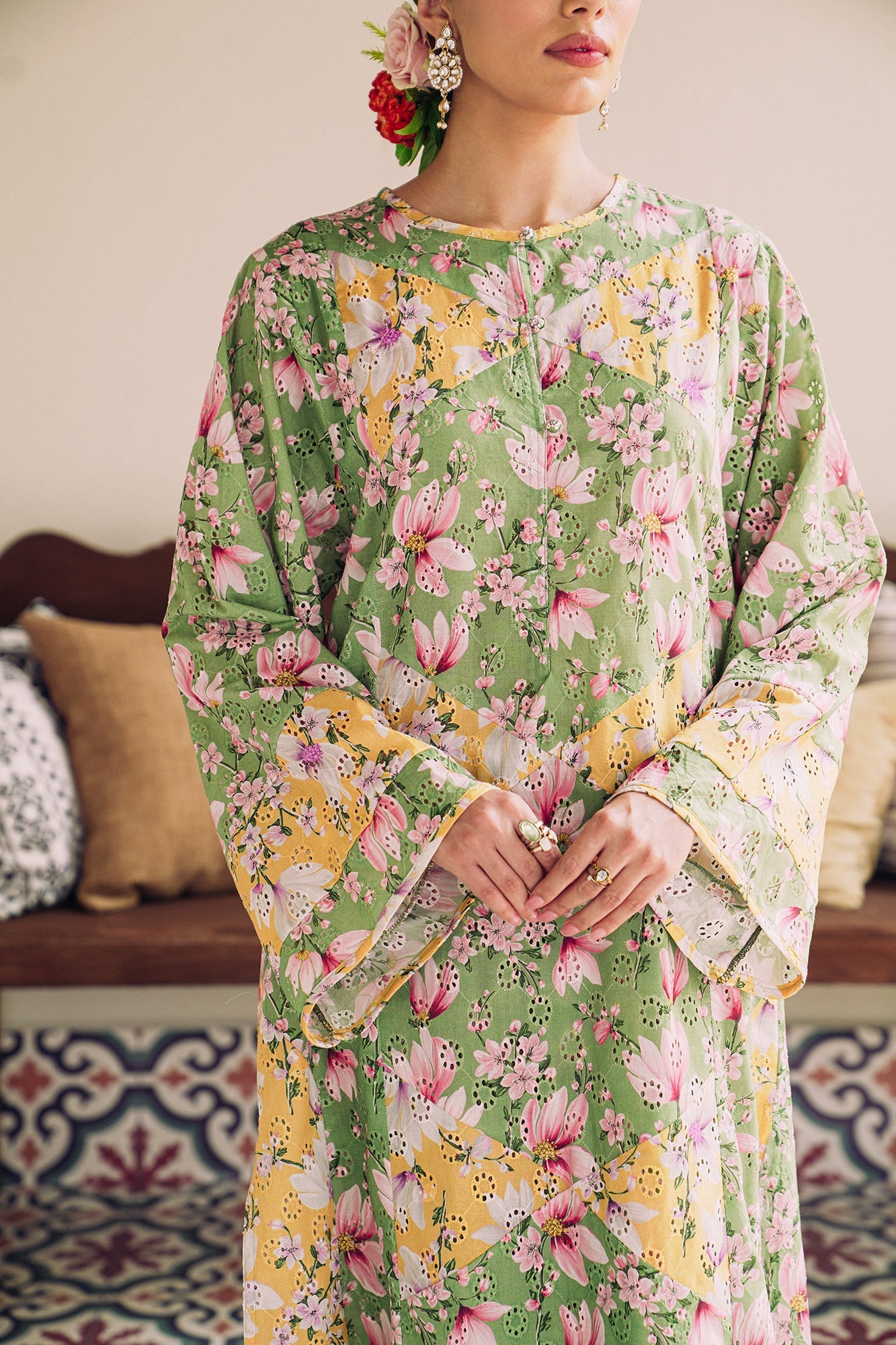 Ethnic | Print Series | Schiffli Pret Collection 2023