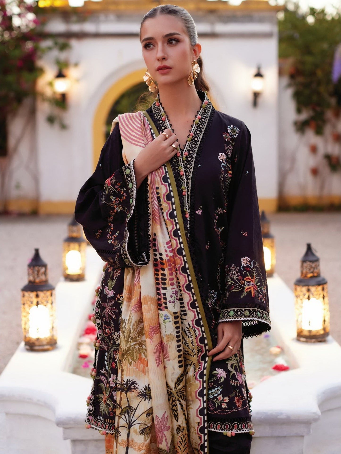 Blanca Black | Farah Talib Aziz | Luxury Lawn Collection Unstitched 2026
