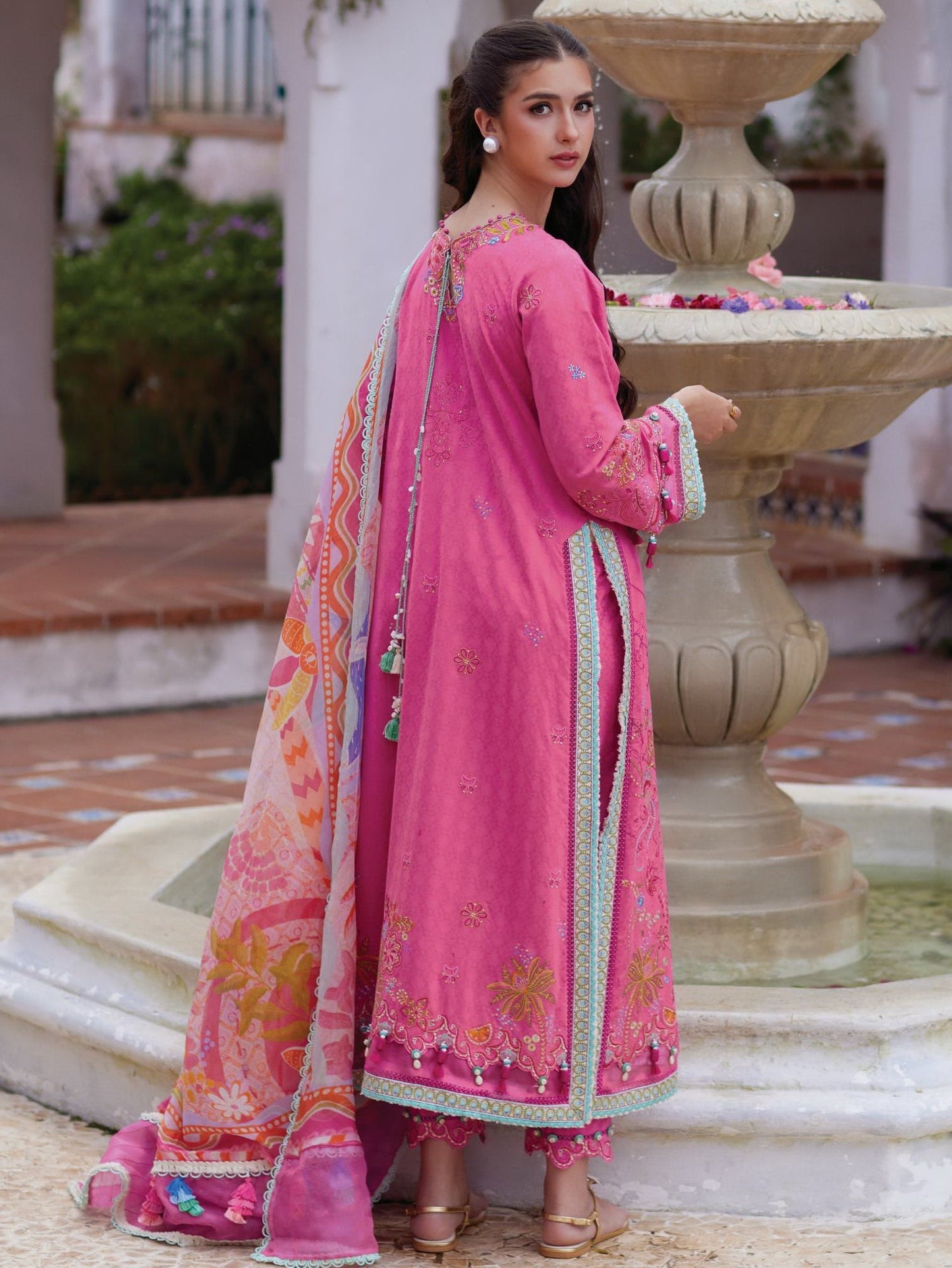Palmira Pink | Farah Talib Aziz | Luxury Lawn Collection Unstitched 2026