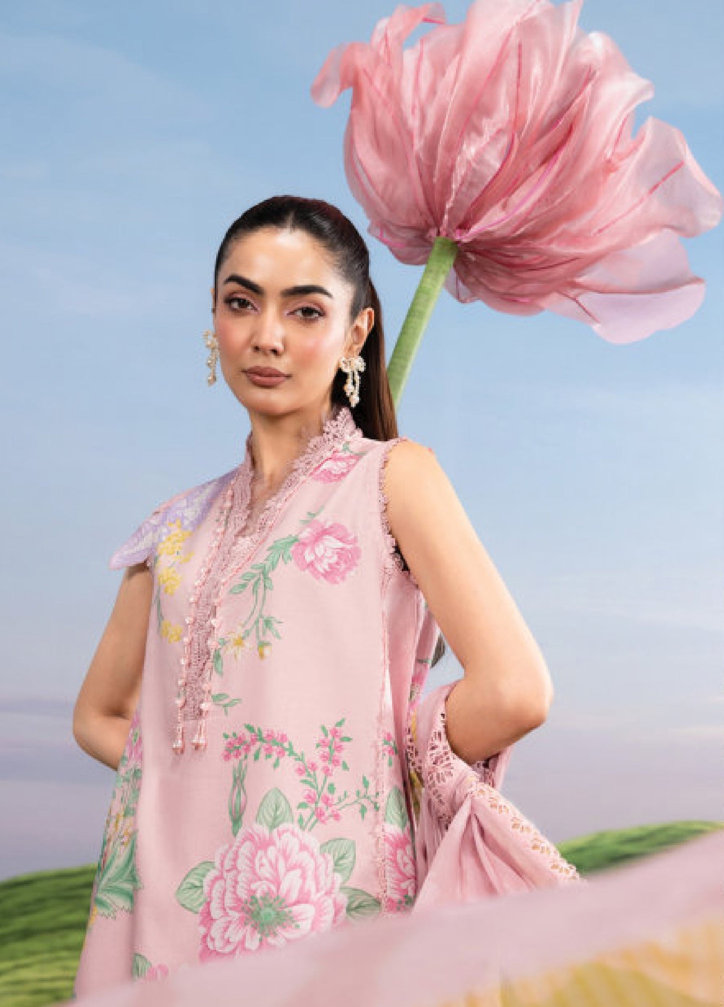 MB-CUSV14-04A | Maria B M.Basic | Dreamscape Lawn Eid Collection 2026