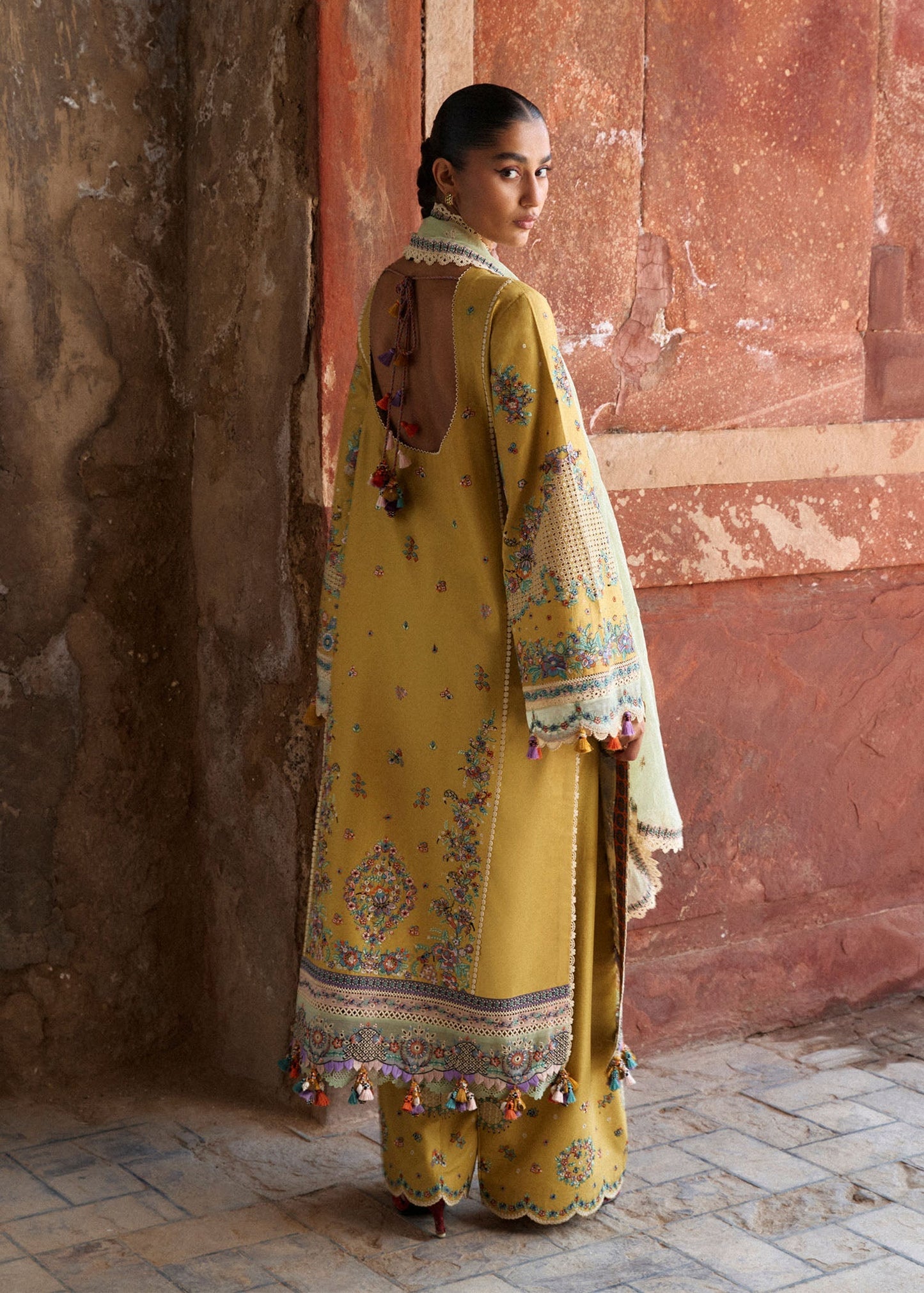 Sari | Hussain Rehar | Zan Spring Summer Lawn Collection 2026