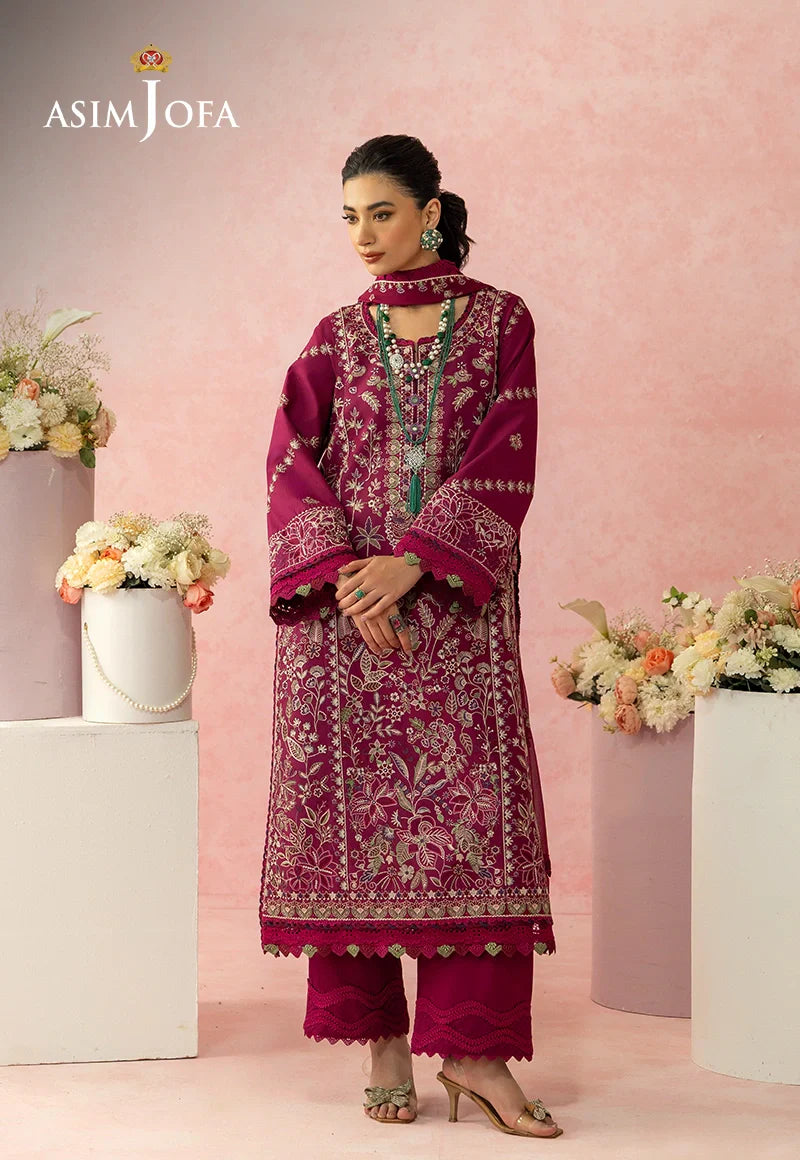 AJULW-02 | Asim Jofa | Luxury Lawn Unstitched Collection 2026
