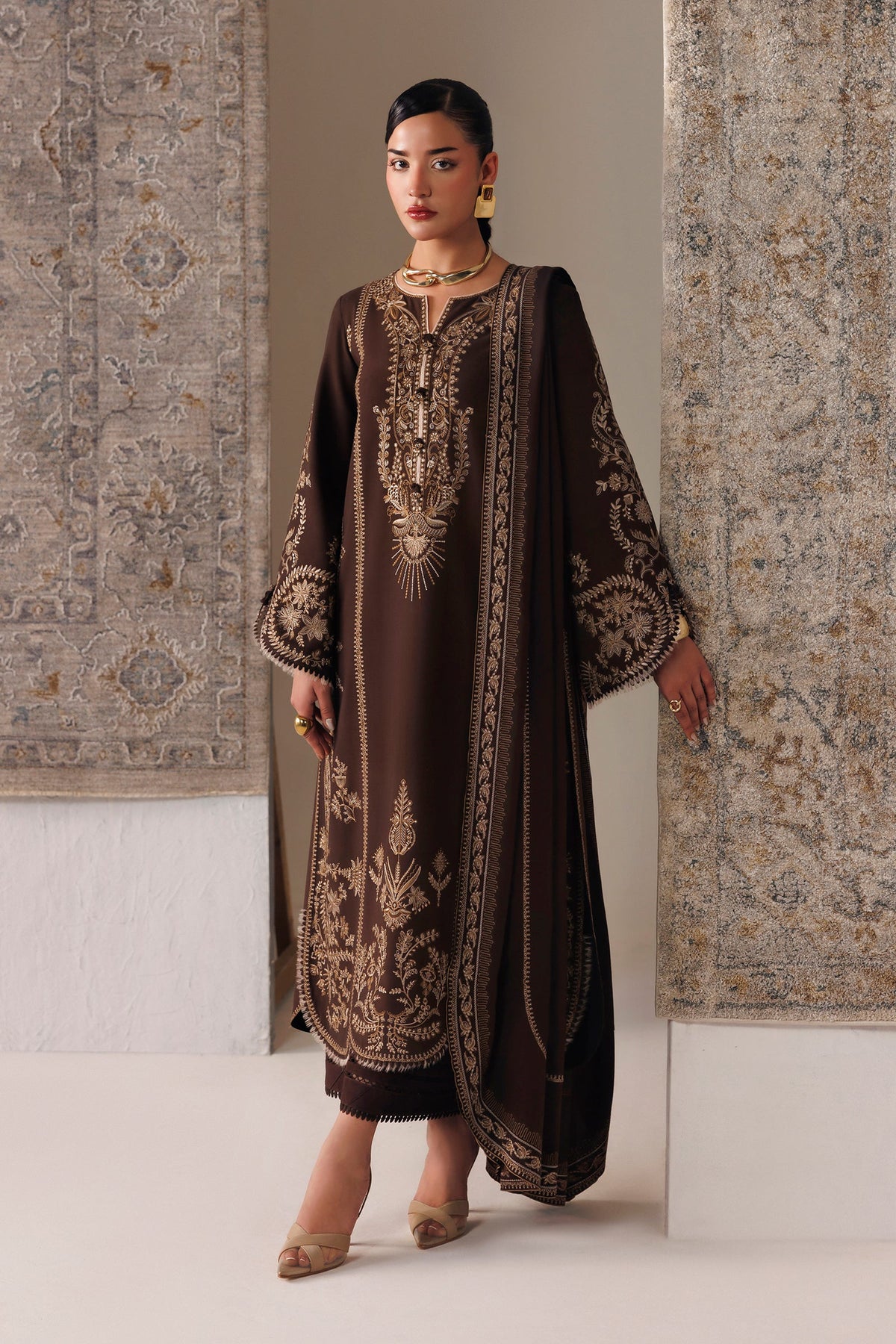QLW-04 SHAHEEN | Qalamkar | Qline Linen Collection 2026