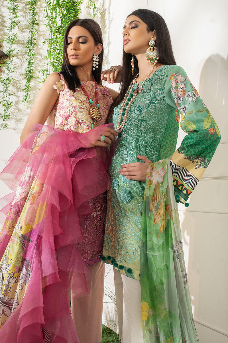 Primrose HLS-03a | Mushq | Hemline Lawn Collection 2020