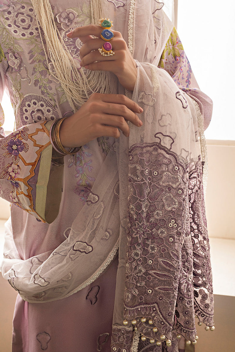 Lavender Floss HLS-04a | Mushq | Hemline Lawn Collection 2020