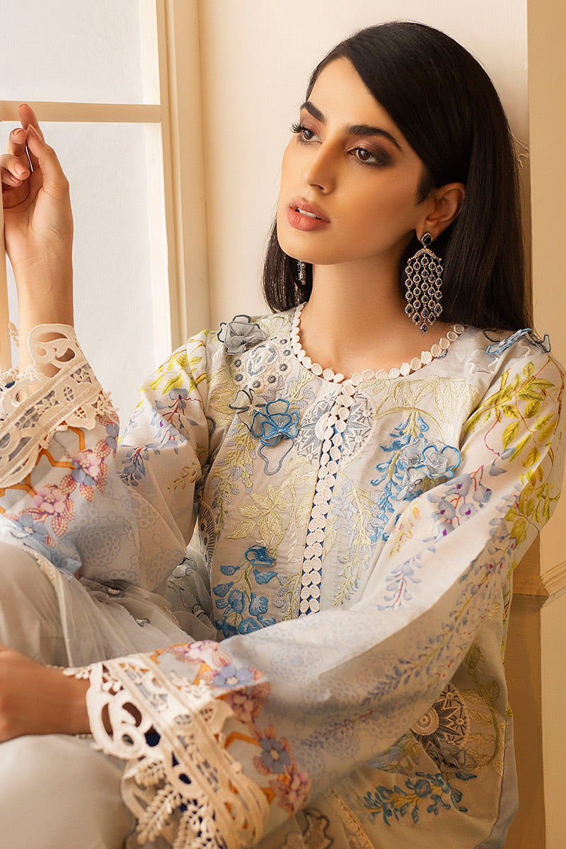 Angel Falls HLS-04b | Mushq | Hemline Lawn Collection 2020