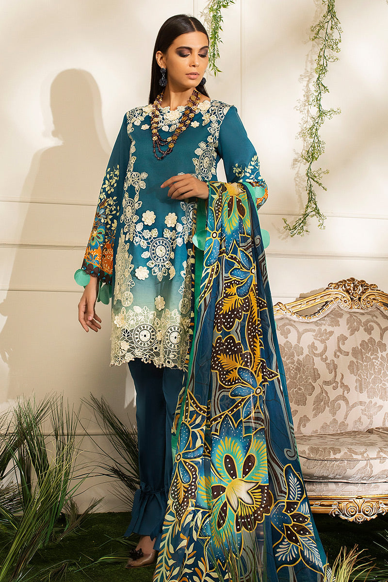 Baltic HLS-07b | Mushq | Hemline Lawn Collection 2020