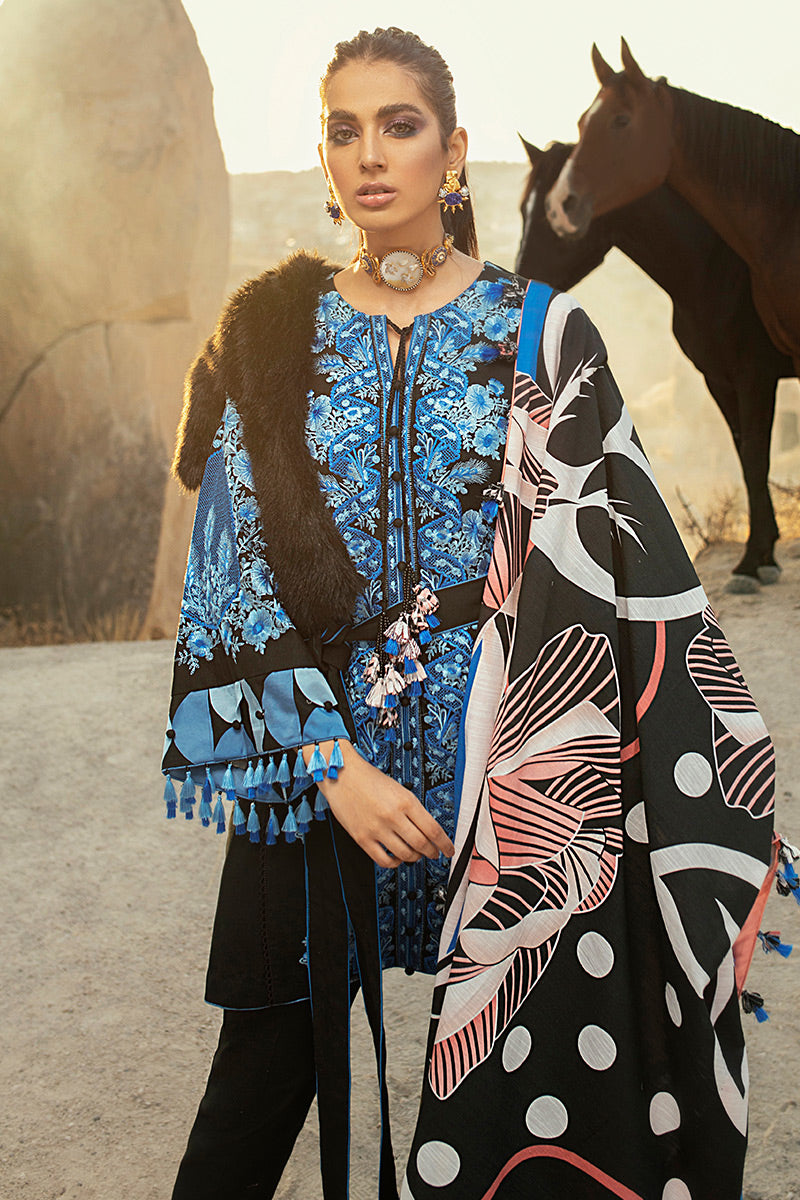 Azure | Mushq Hemline Winter Edit 2020 | Unstitched