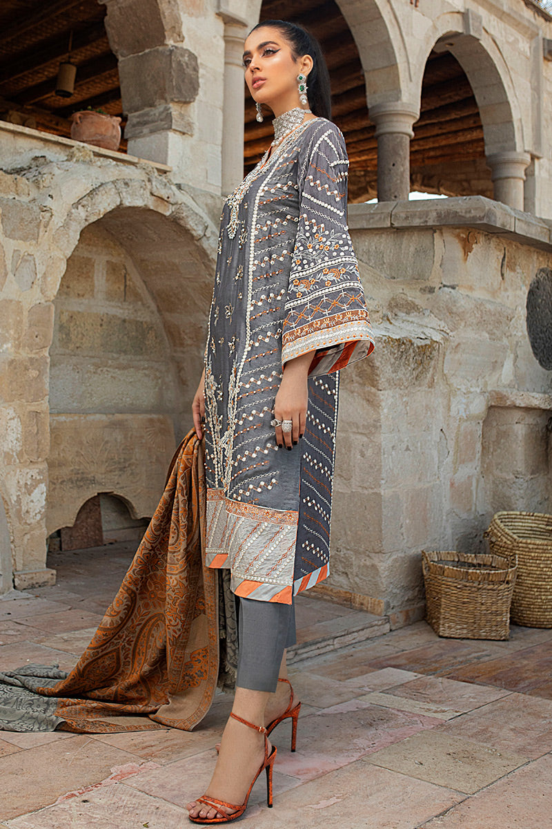 Muskmelon | Mushq | Winter Sky Velvet Shawl Edit'20