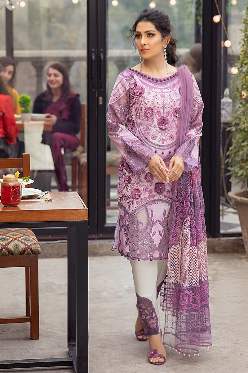 MAUVE ORCHID | Mushq | Luxury Lawn | Spring/Spring 2021