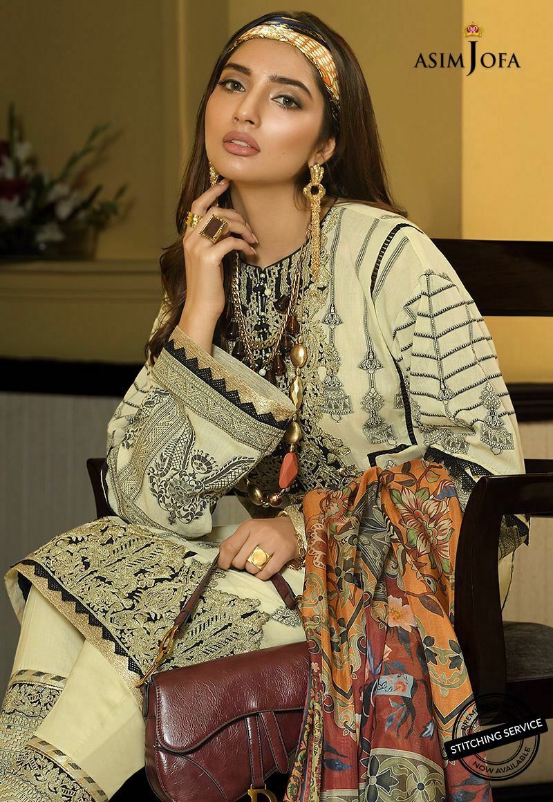 AJL-01B | Asim Jofa | Luxury Lawn Collection 2020