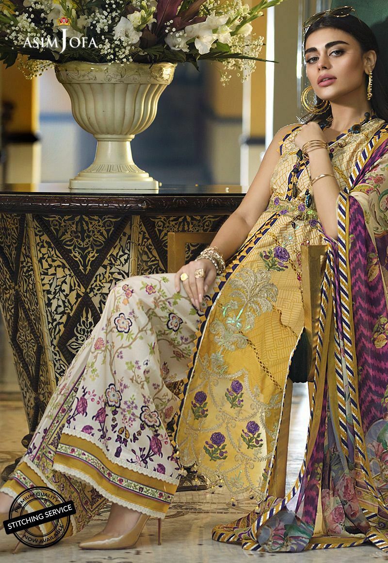 AJL-02A | Asim Jofa | Luxury Lawn Collection 2020