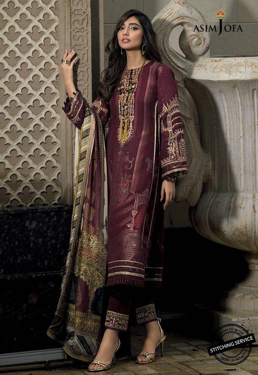 AJL-08A | Asim Jofa | Luxury Lawn Collection 2020