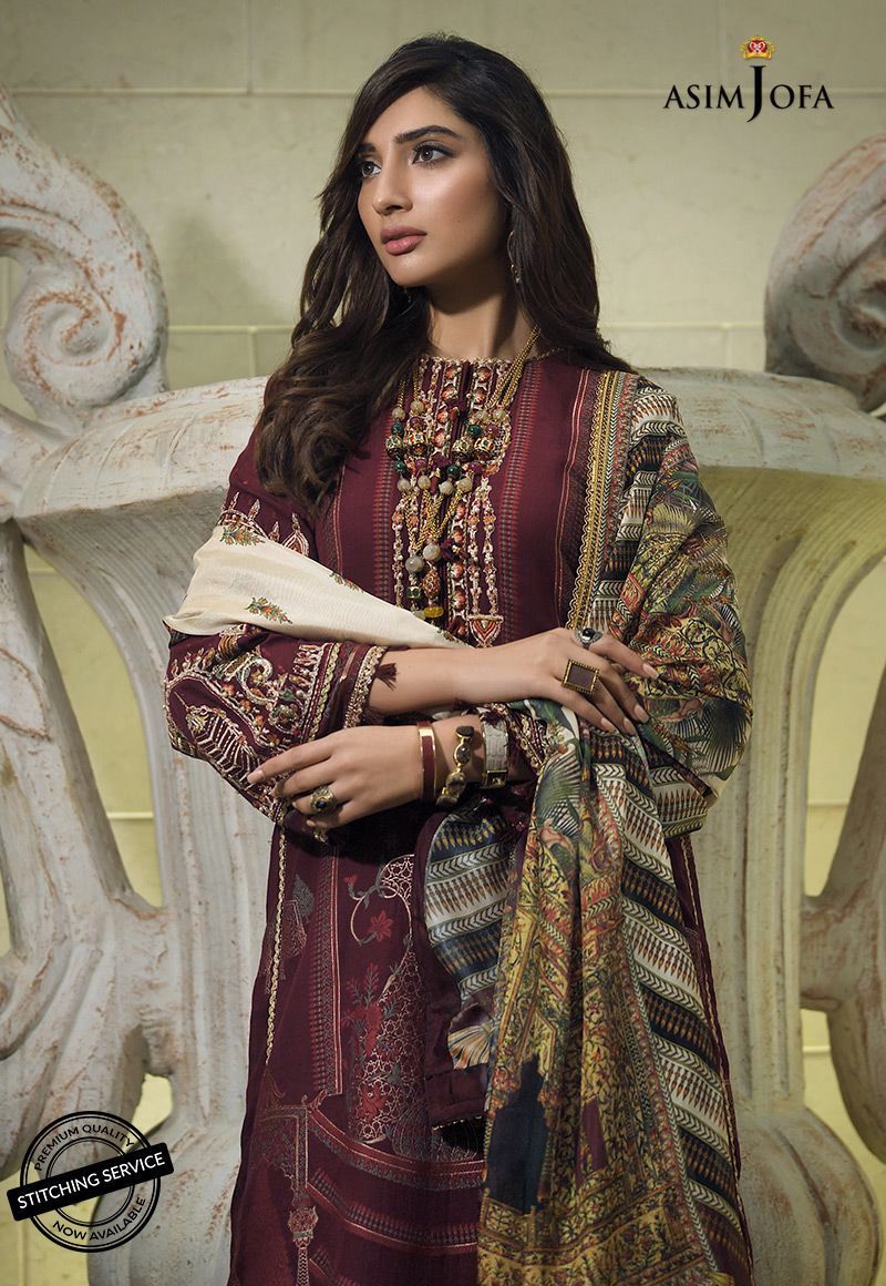AJL-08A | Asim Jofa | Luxury Lawn Collection 2020