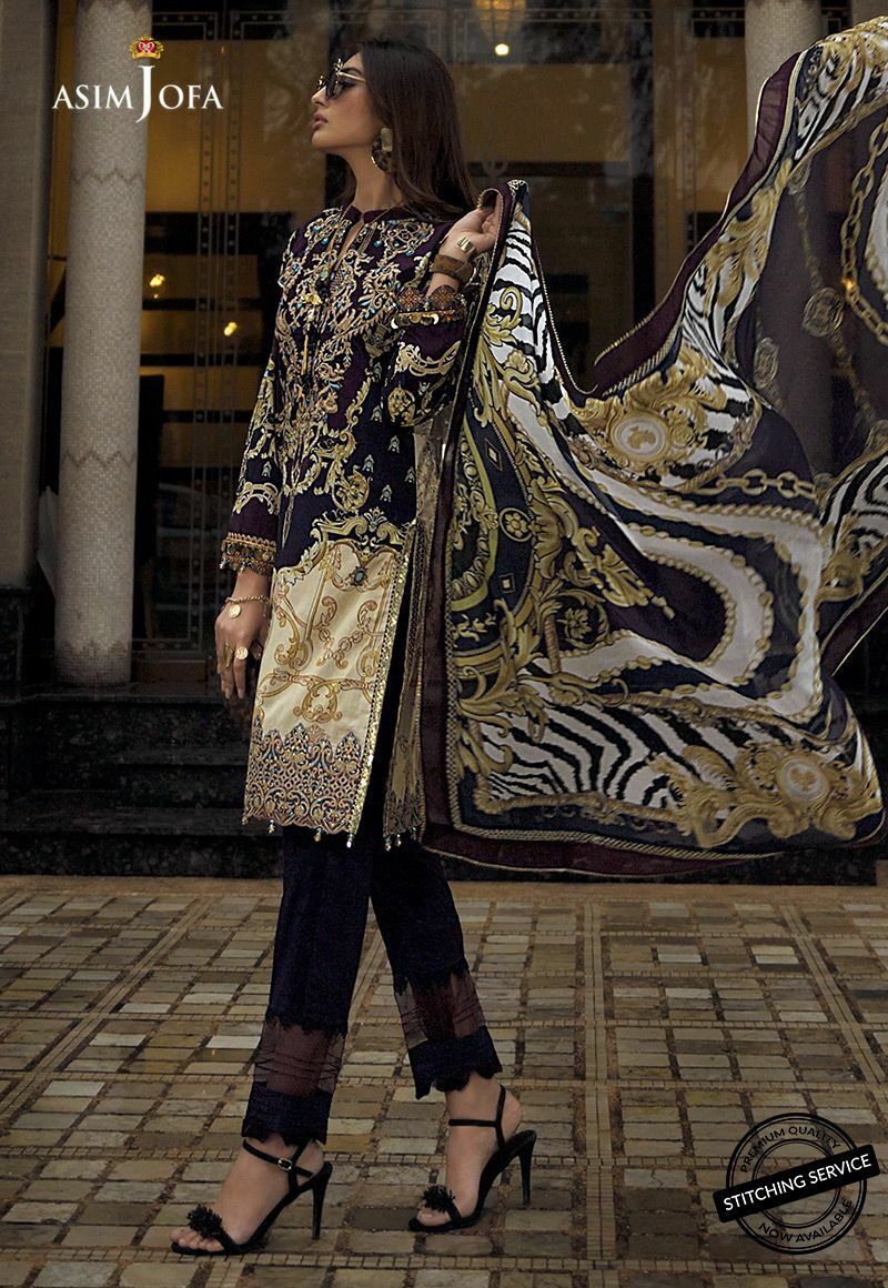 AJL-10A | Asim Jofa | Luxury Lawn Collection 2020