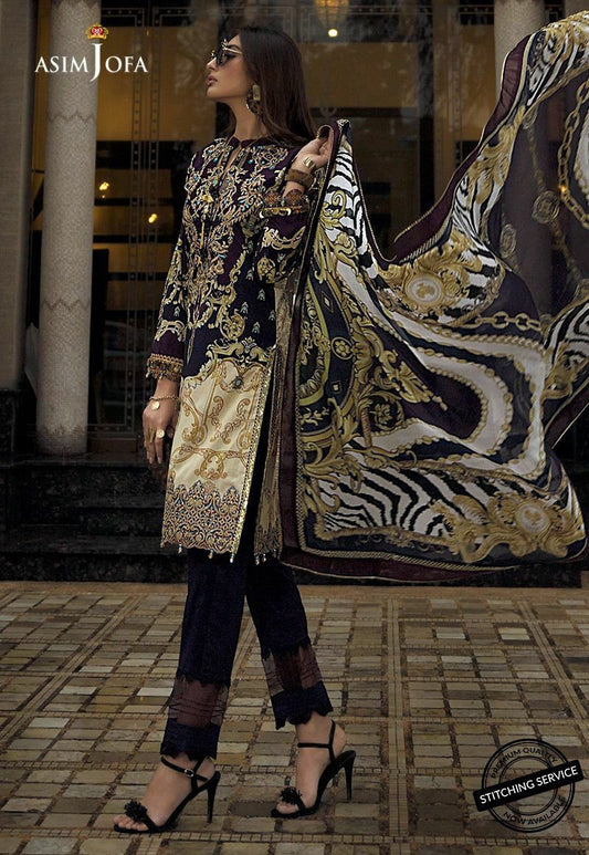 AJL-10A | Asim Jofa | Luxury Lawn Collection 2020