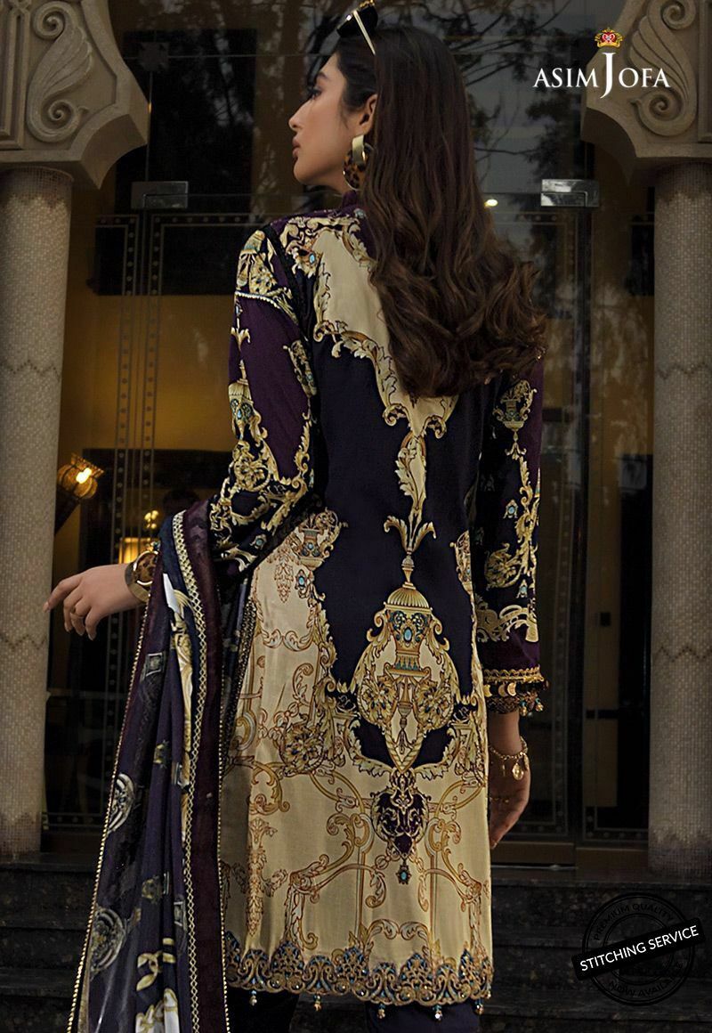AJL-10A | Asim Jofa | Luxury Lawn Collection 2020